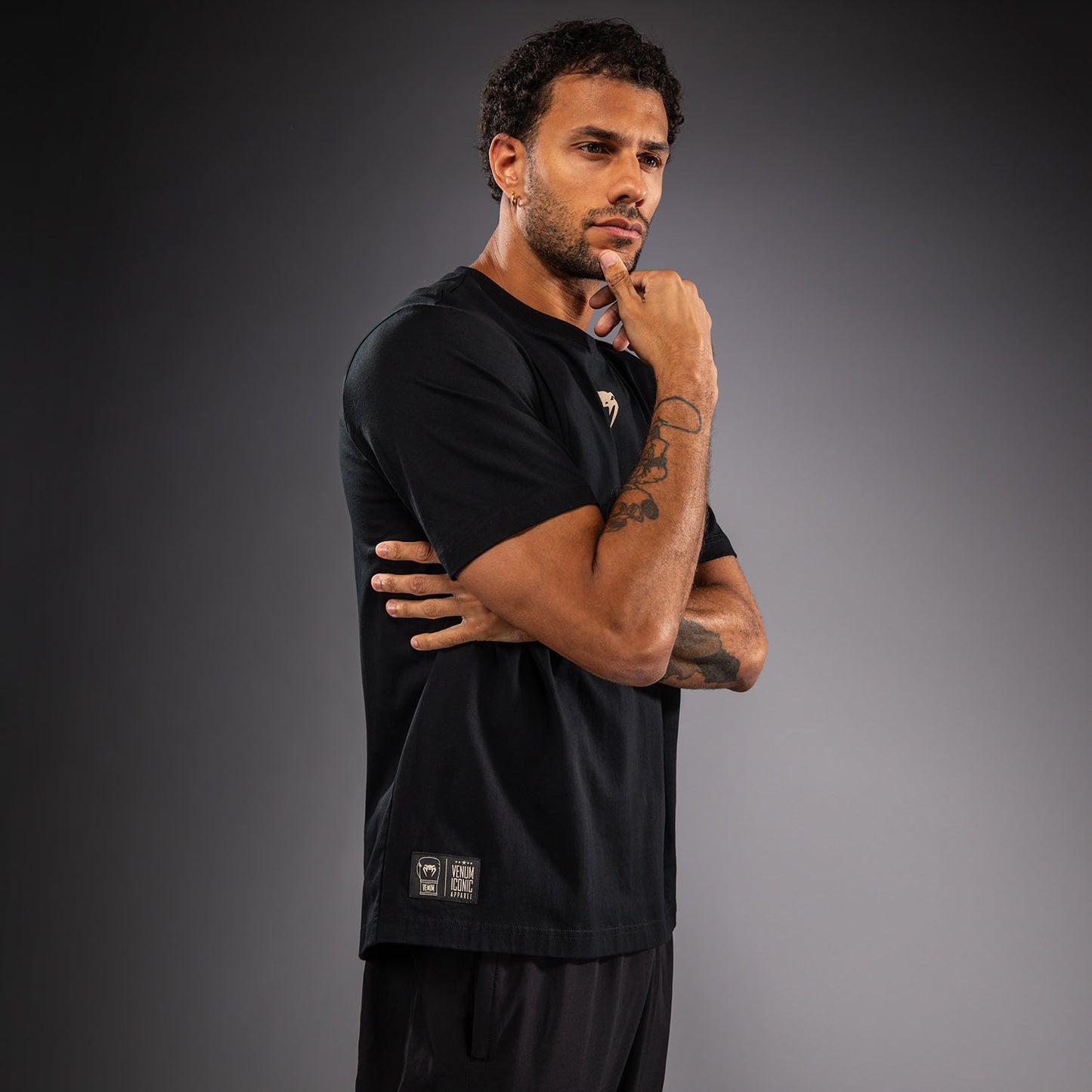 T-shirt en Coton Venum Fight Icon - Noir