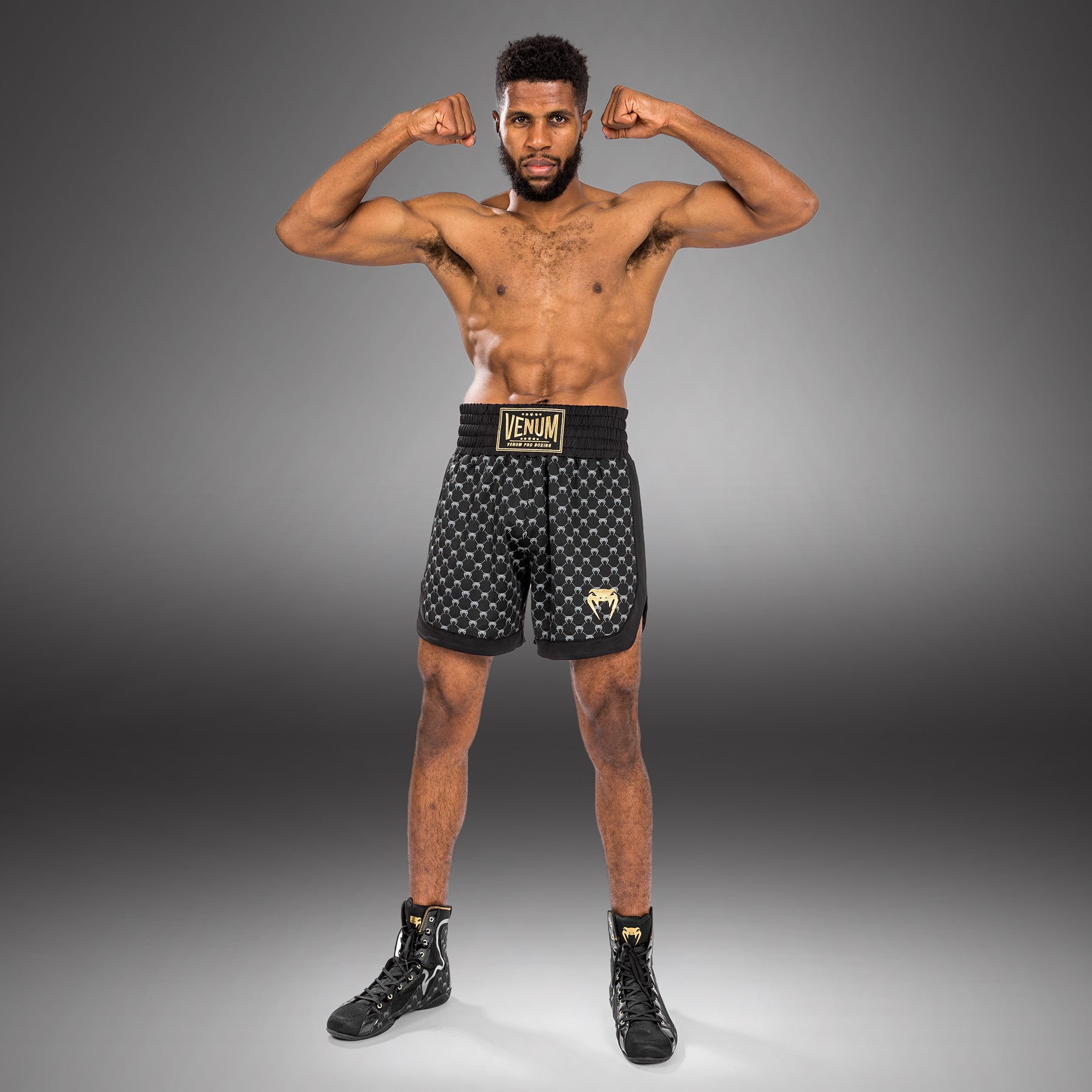 Short de Boxe Venum Monogram - Noir - product-type_Shorts de boxe