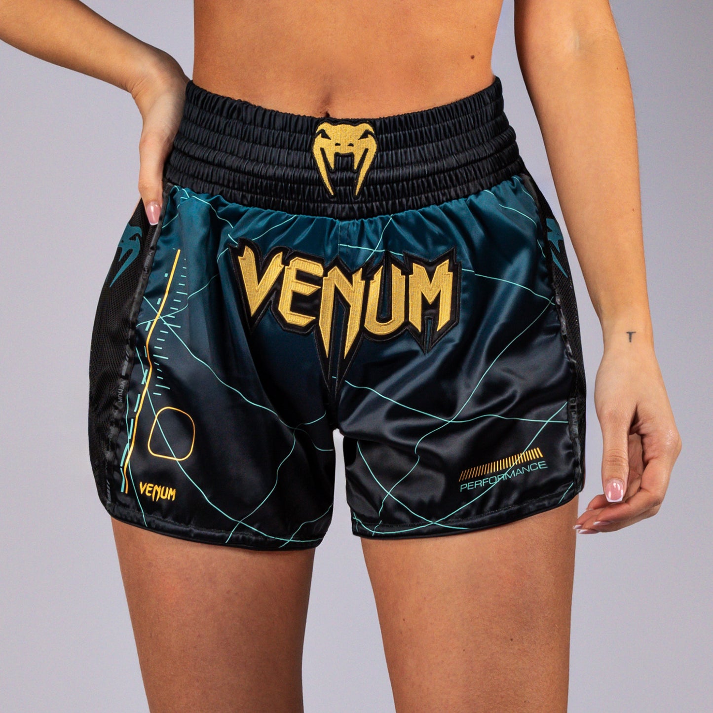Short de Muay Thai Venum Tactical XT- Noir/Vert Forêt - product-type_Shorts de Muay Thai