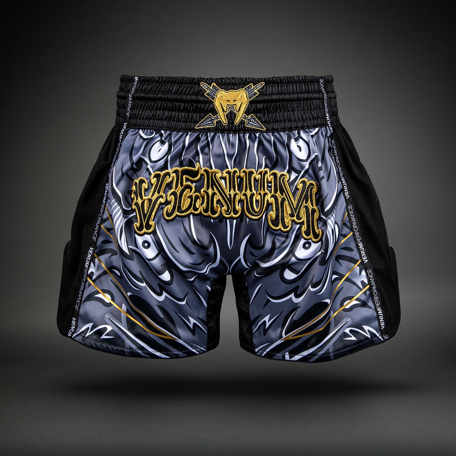Short de Muay Thaï Venum Wolf Atak – Noir/Gris - product-type_Shorts de Muay Thai