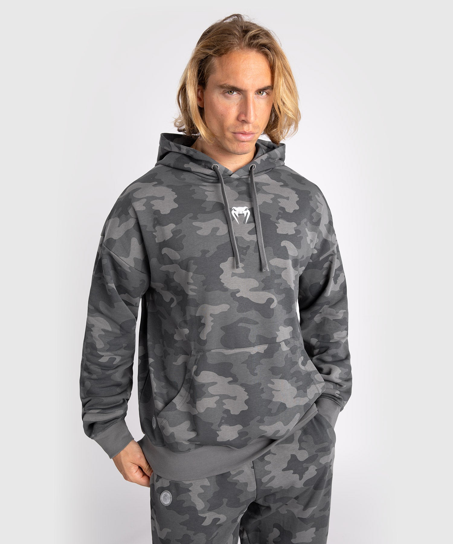 Sweat À Capuche pour Hommes Venum Vortex XL - Camouflage Anthracite - product-type_Sweatshirts