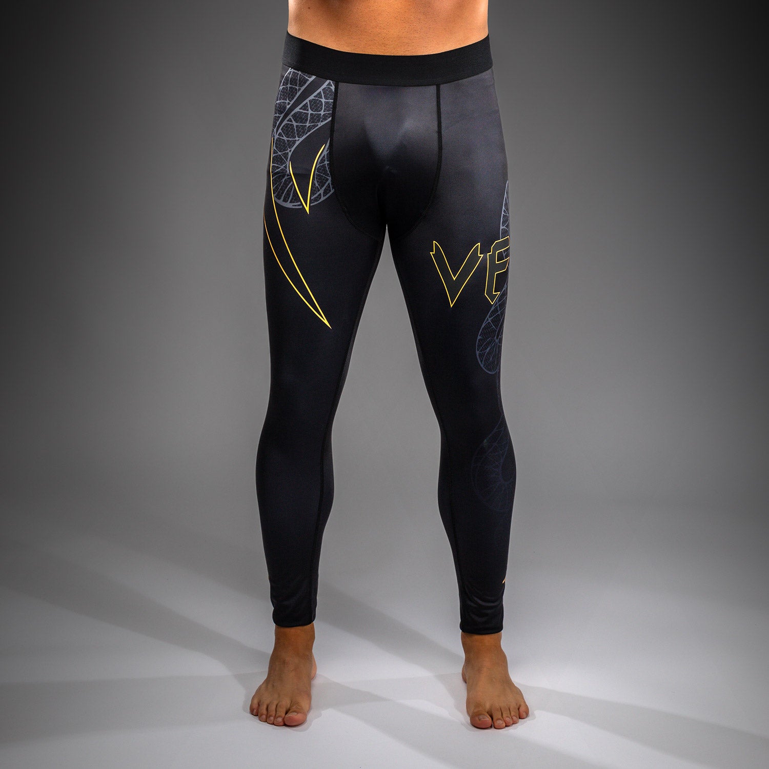 Pantalon de Compression Venum Serpenti – Noir/Argent/Or - product-type_Pantalons de Compression