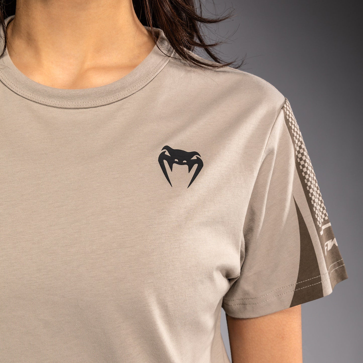 T-shirt à Manches Courtes pour Femme Venum UFC Unity by Venum Authentic Fight Week - Sable