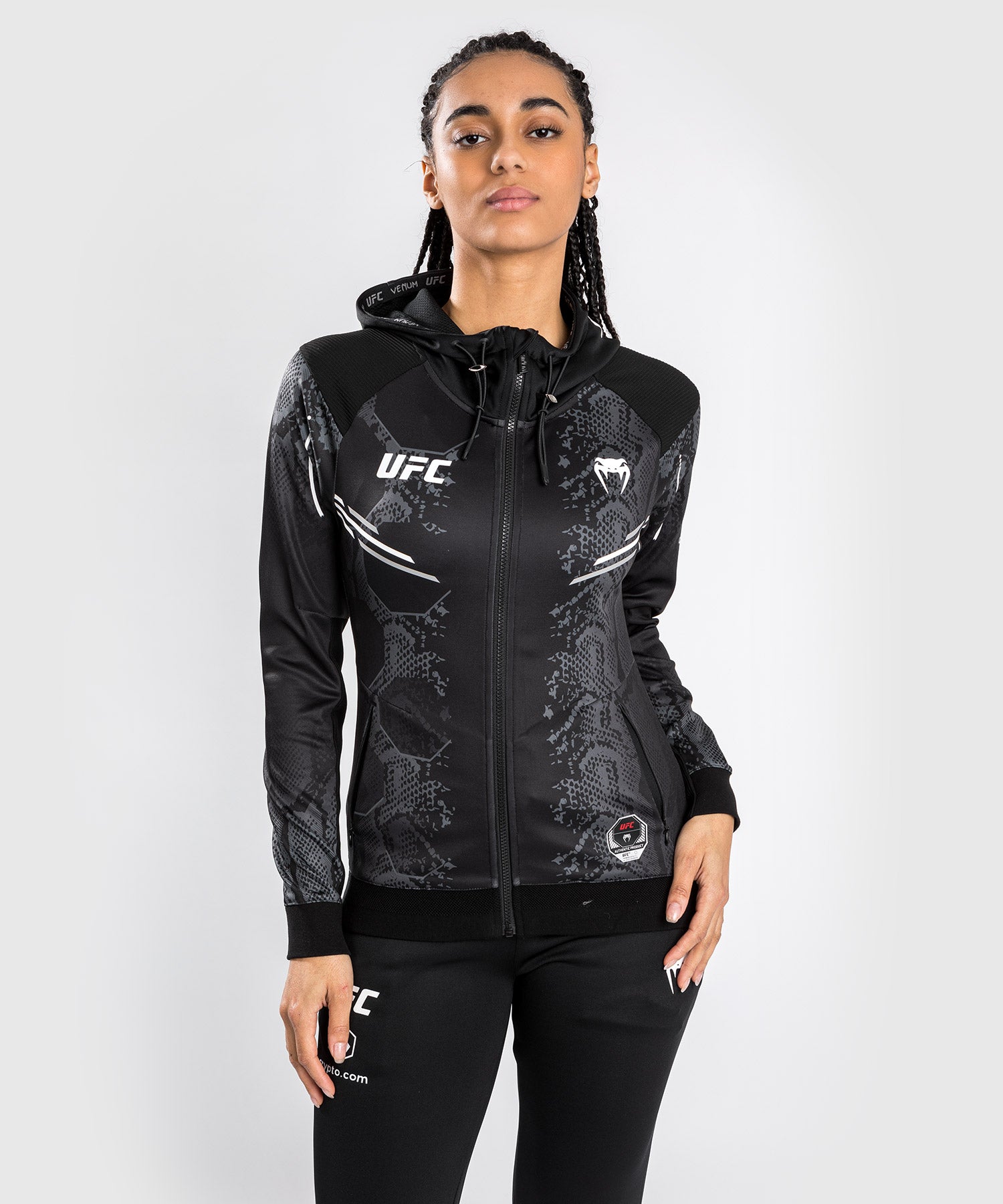 Veste à Capuche Personnalisée pour Femmes UFC Adrenaline by Venum Authentic Fight Night - Noir - product-type_Vestes