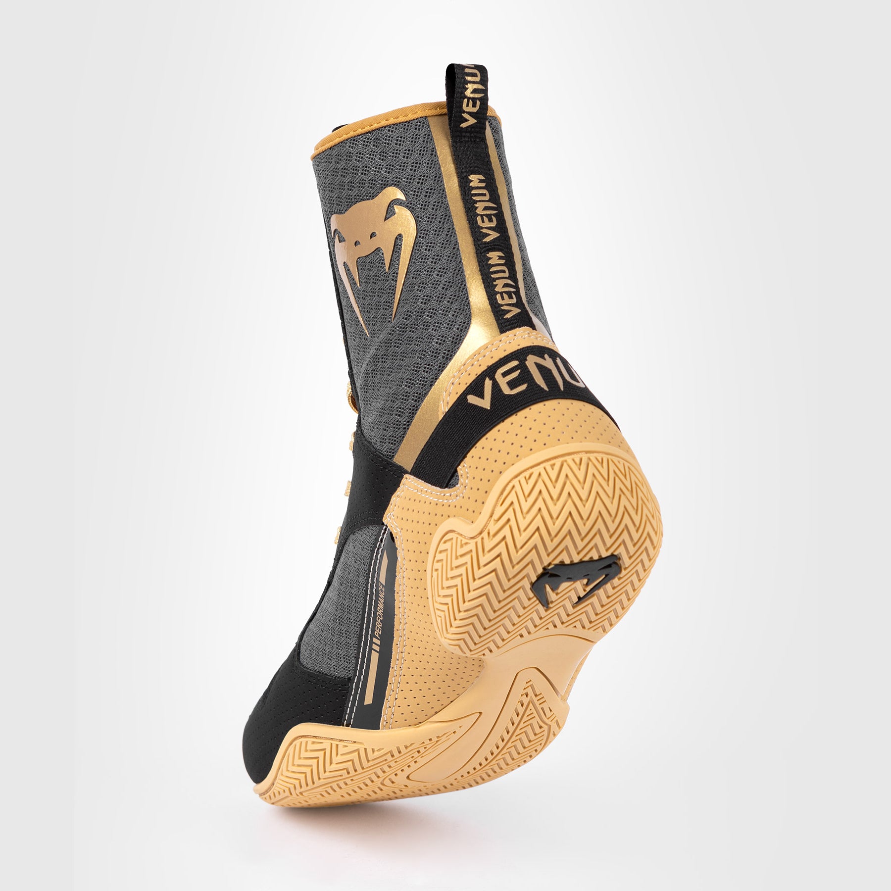 Chaussures de boxe Venum Elite - Noir/Beige - product-type_Chaussures de boxe