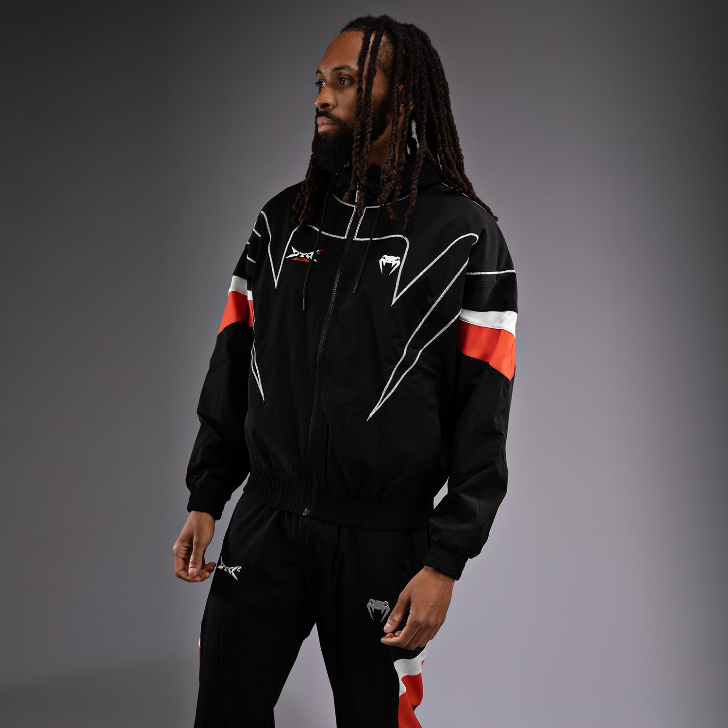 Veste de survêtement Venum x DTR Fight Attack 90 - Noir/Orange - product-type_Vestes