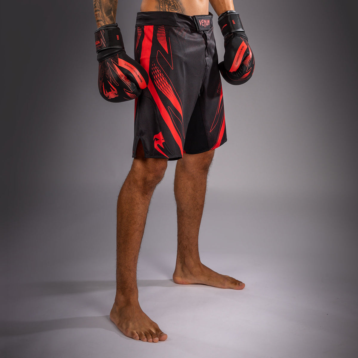 Short de MMA Venum Amazonia Reborn - Noir/Rouge