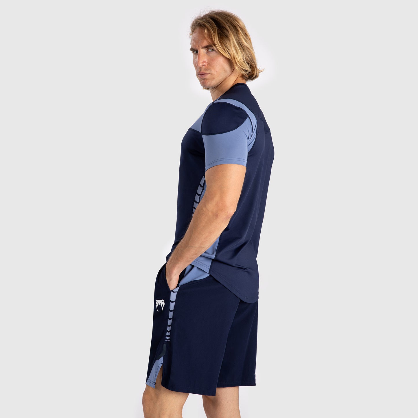 T-shirt Dry-Tech pour Hommes Venum Tempest - Bleu Marine/Bleu - product-type_T-Shirts Dry Tech