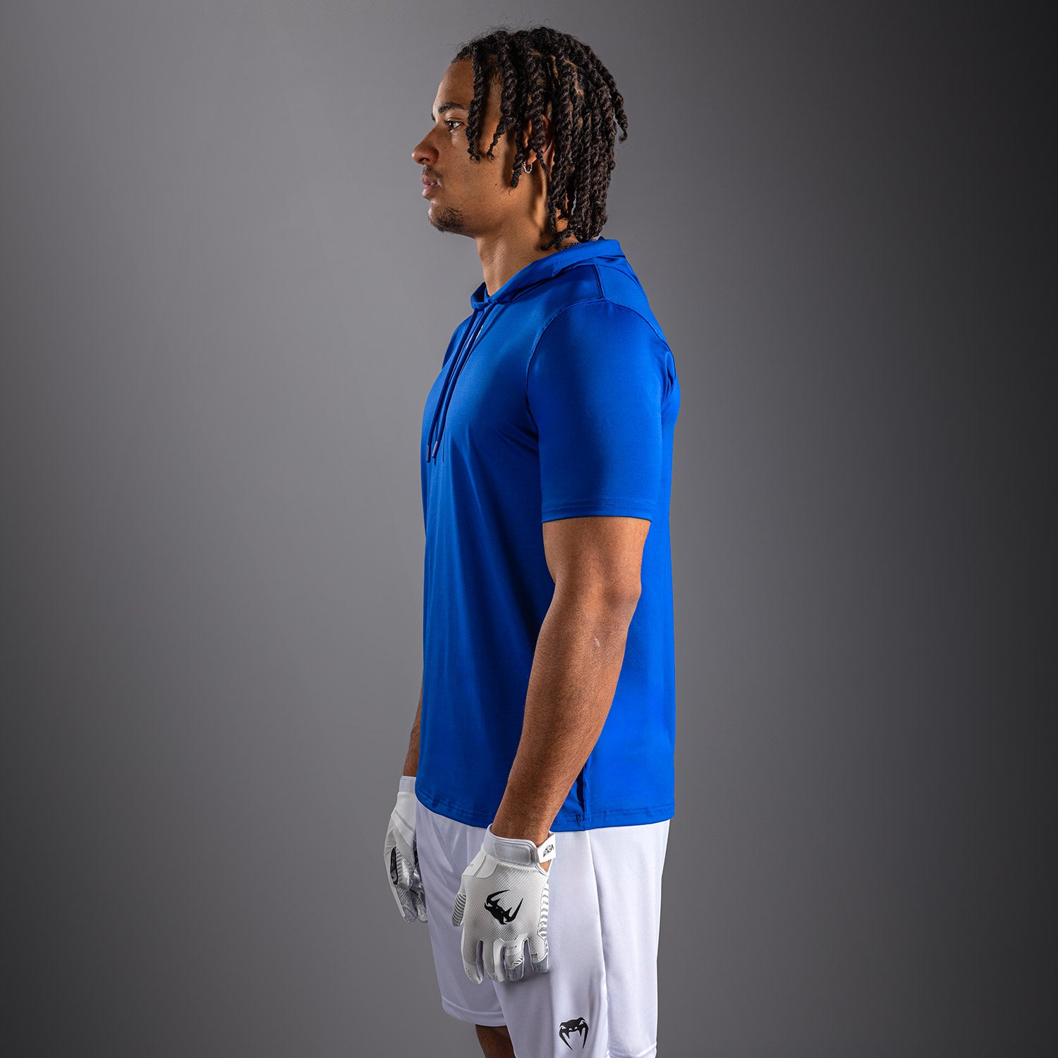 Sweat à capuche à manches courtes Dry Tech Venum Elite - Bleu Royal - product-type_Sweatshirts