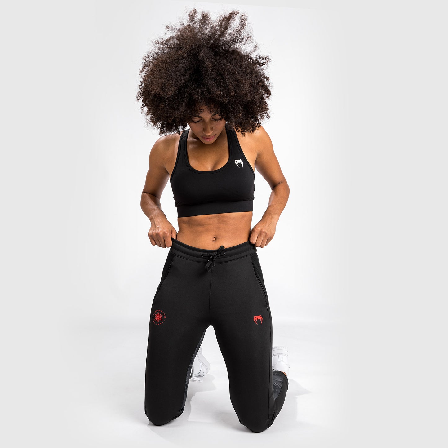 Pantalon de Jogging Venum Phantom - Pour Femmes - Noir/Rouge - product-type_Pantalons de jogging