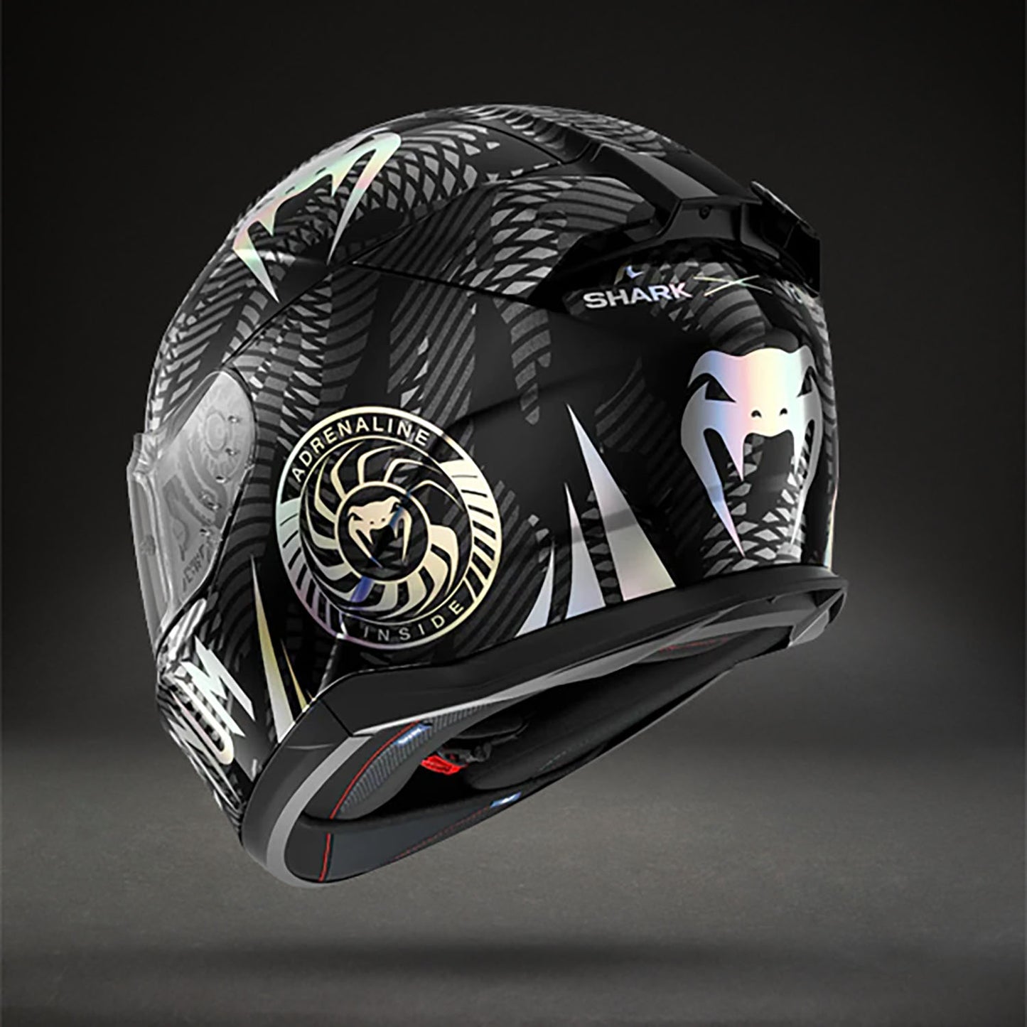 Casque de Moto Venum x Shark D-SKWAL 3 – Noir Chromé Anthracite - product-type_Casque de Moto