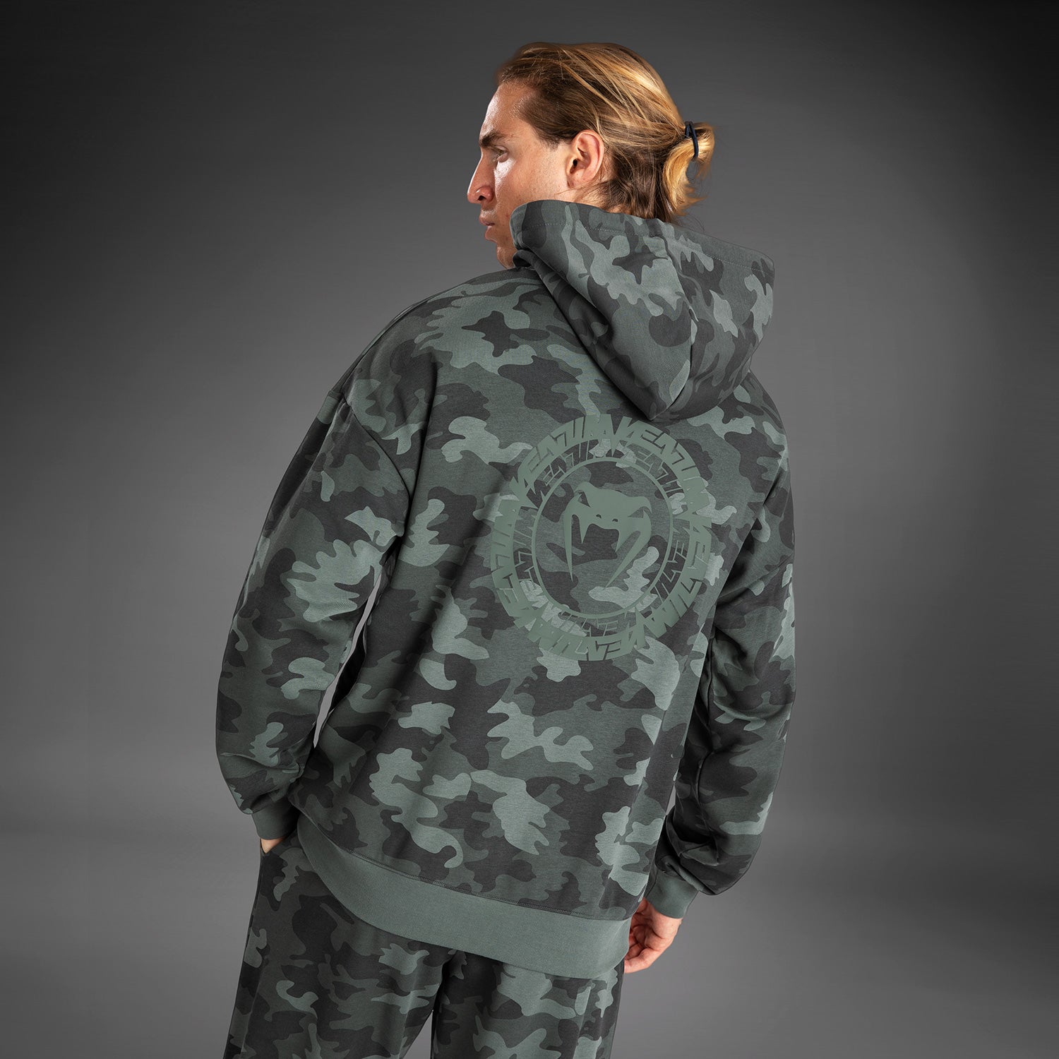 Sweat À Capuche pour Hommes Venum Vortex XL - Camouflage Kaki - product-type_Sweatshirts