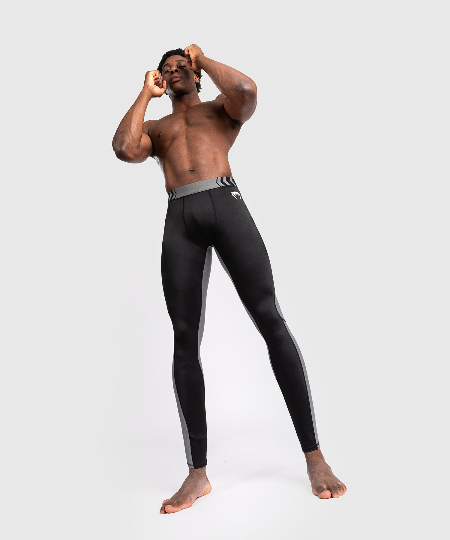 Pantalon de compression pour Hommes Venum Tempest - Noir/Gris - product-type_Pantalons de Compression