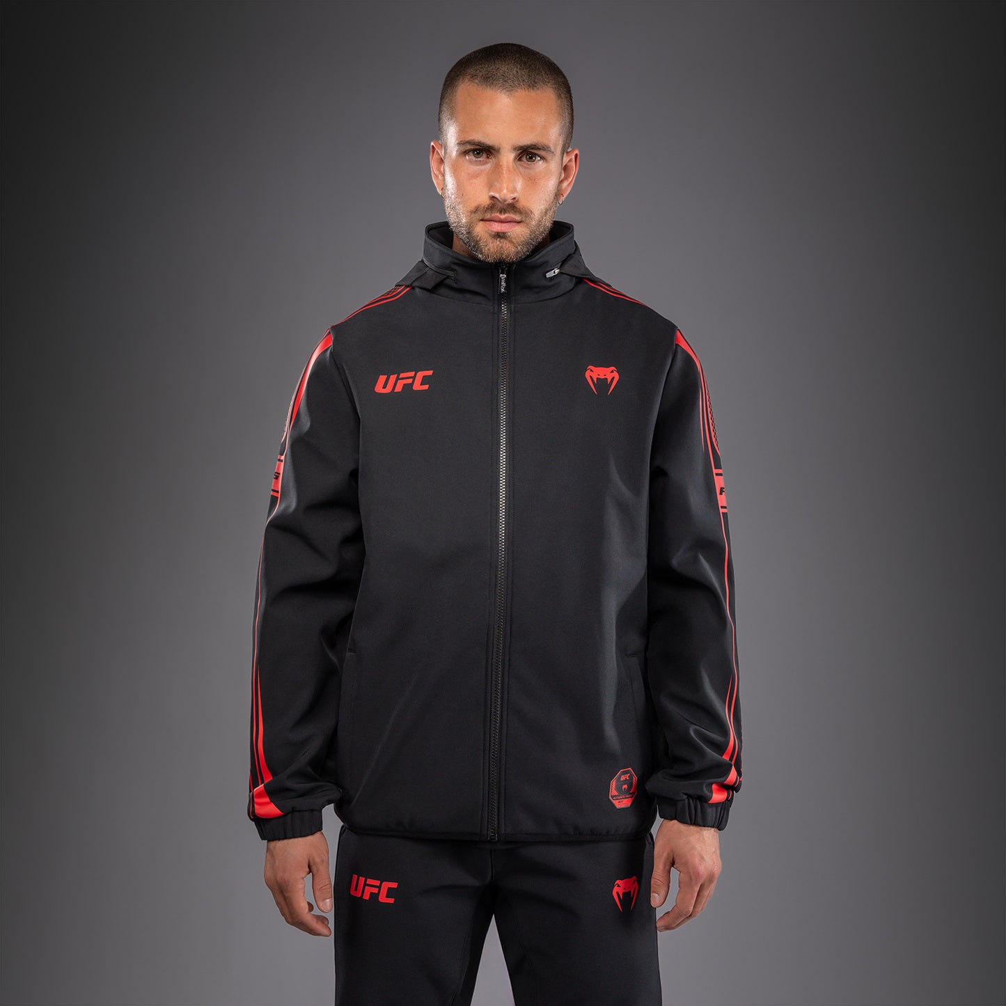 Sweat à Capuche Zippé pour Homme Venum UFC Unity by Venum Authentic Fight Week - Noir