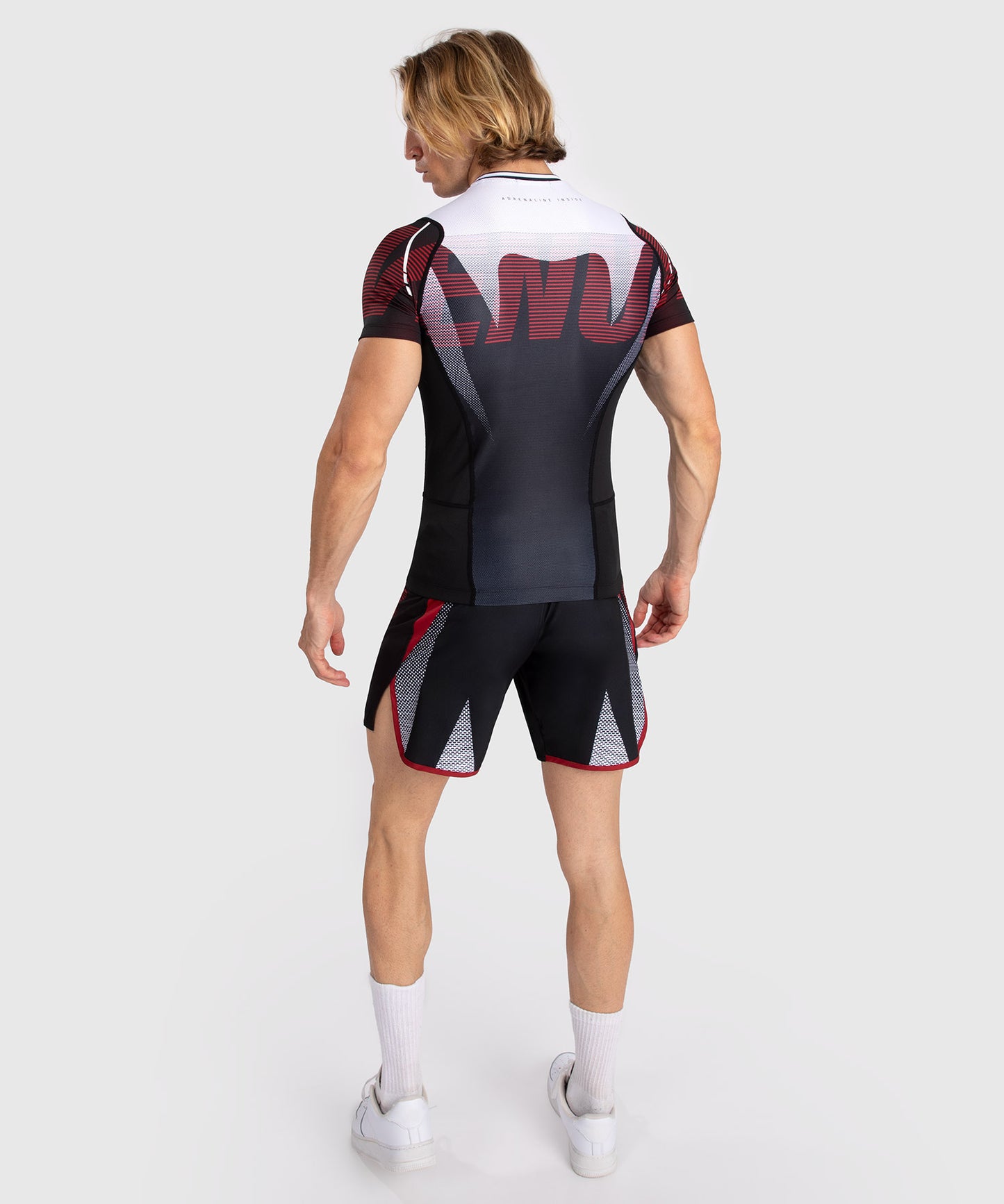 Rashguard À Manches Courtes pour Hommes Venum Adrenaline - Red - product-type_T-Shirts de Compression