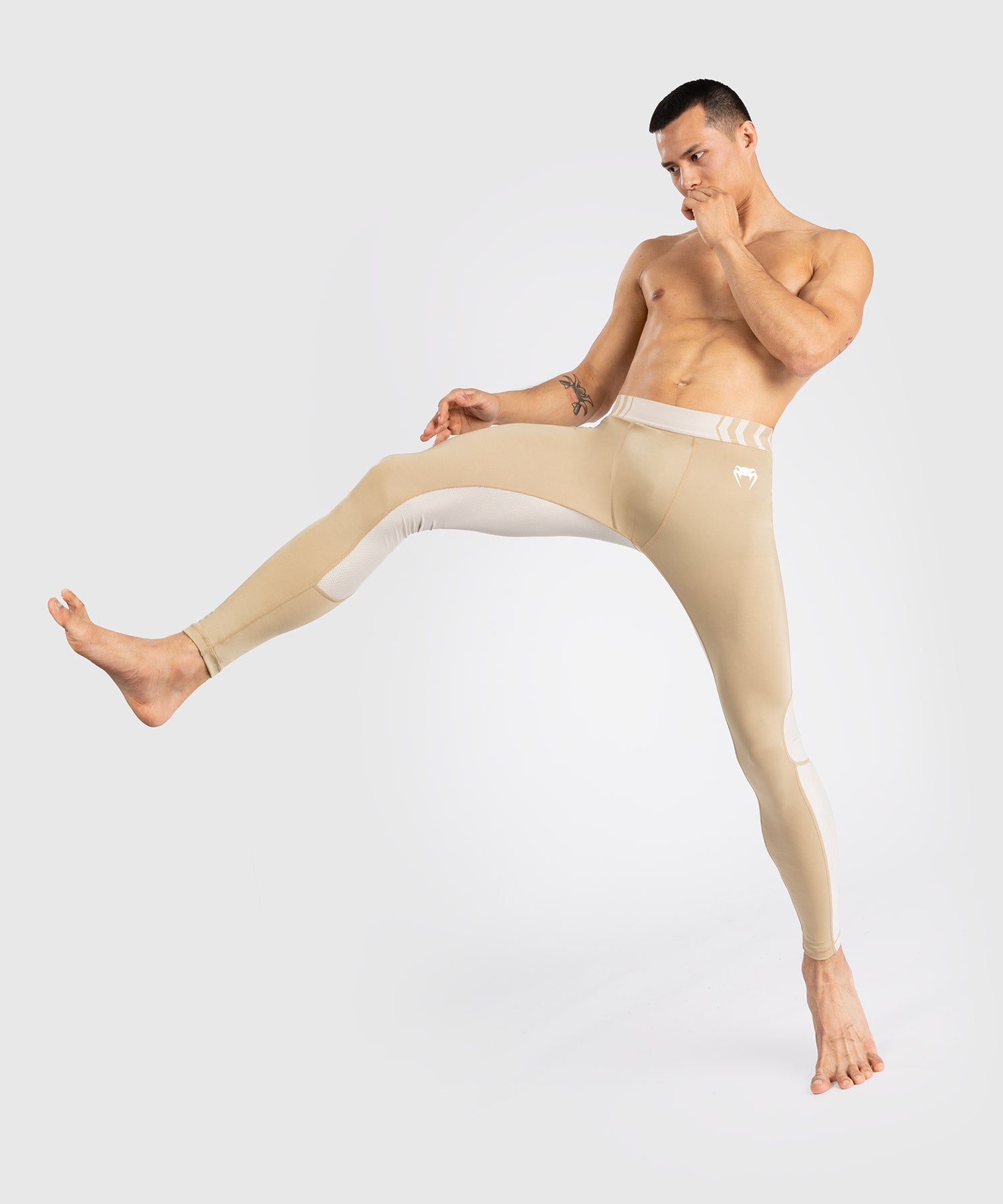 Pantalon de Compression pour Hommes Venum Tempest - Beige/Sable - product-type_Pantalons de Compression