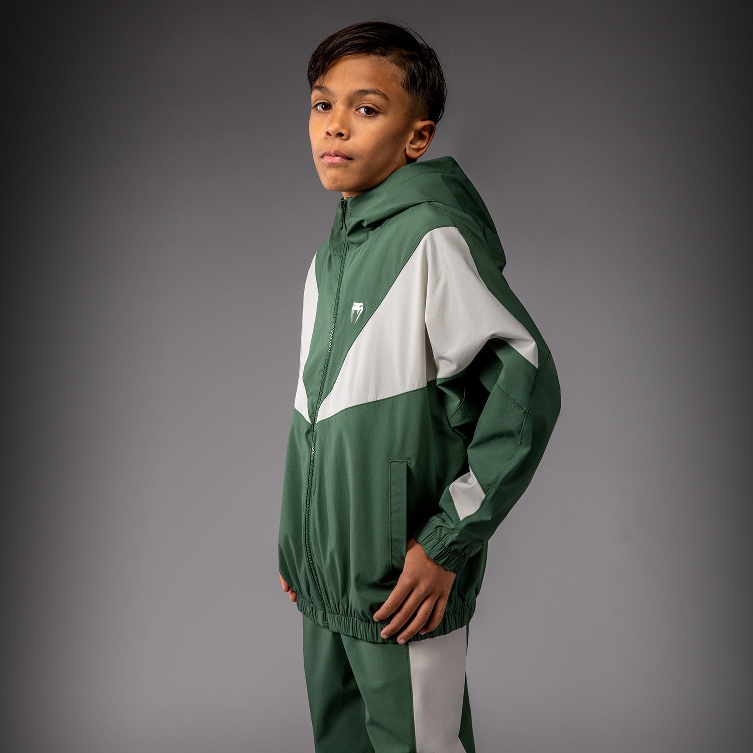 Veste Venum pour Enfant Venum Vectra – Vert Forêt/ Blanc Cassé - product-type_Vestes