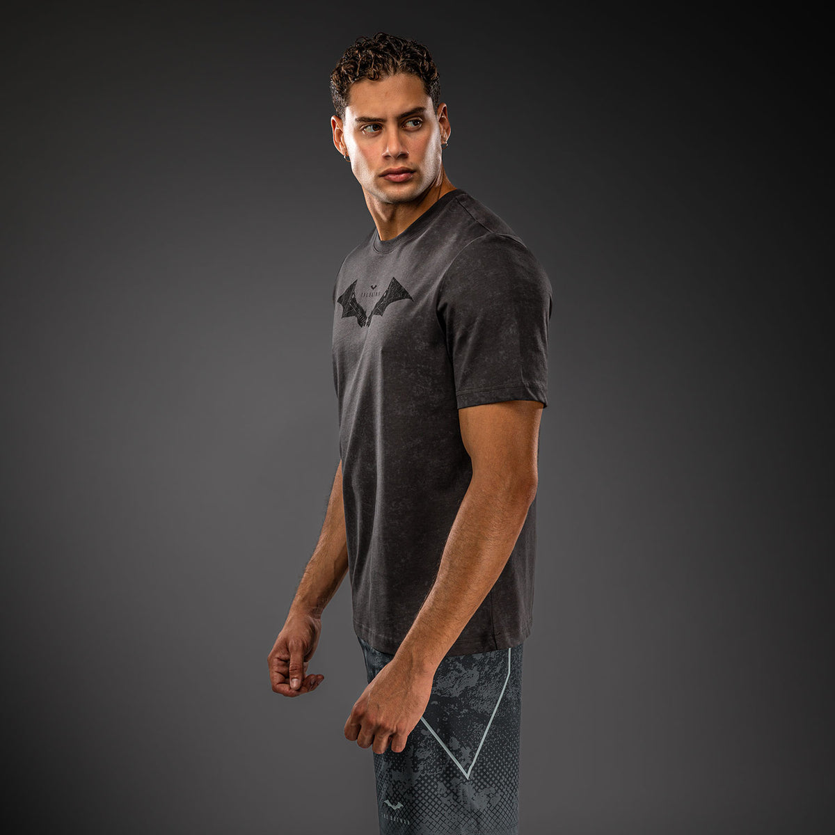 T-shirt en coton Venum x Batman - Gris/Noir/Rouge