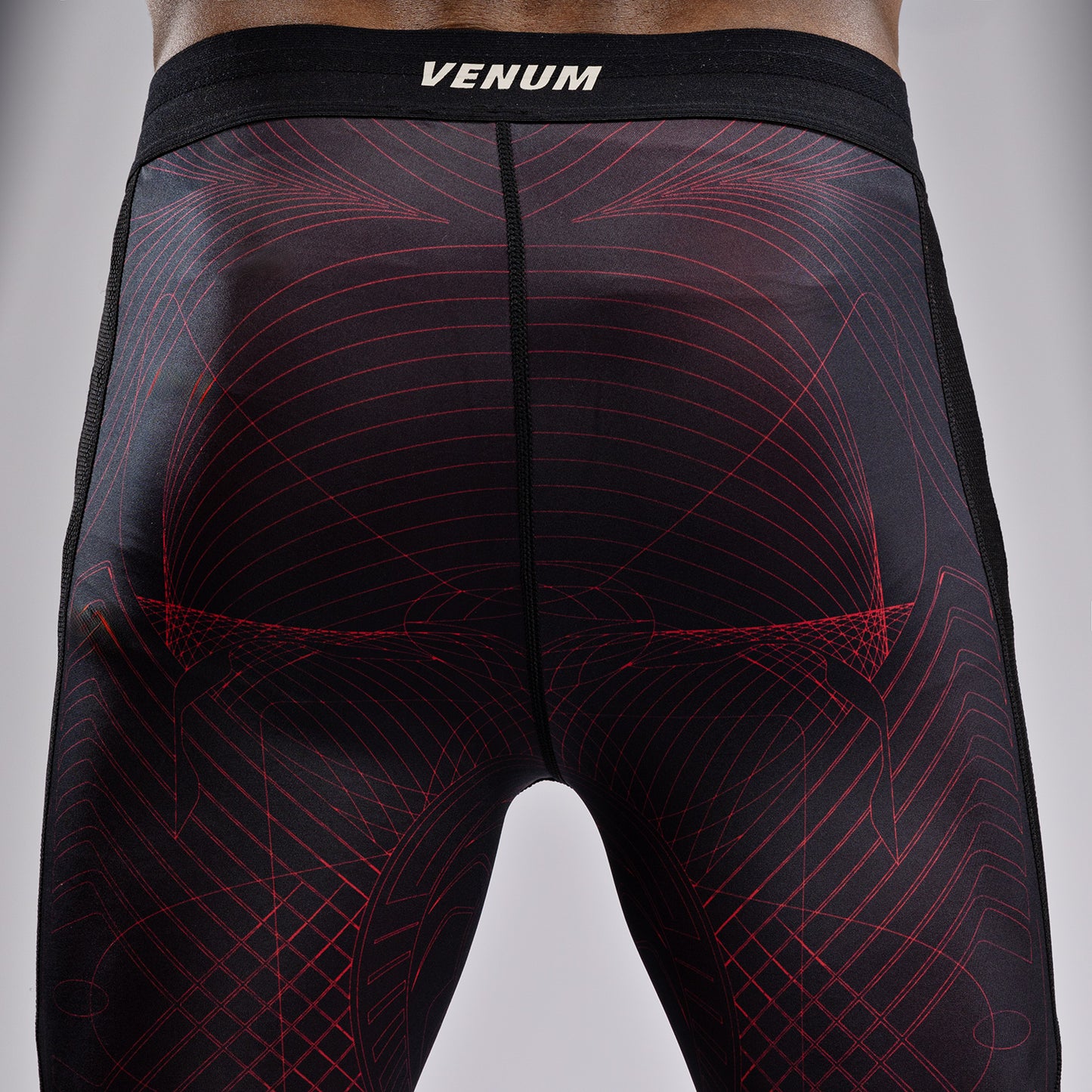 Pantalon de Compression Venum G-Fit Air pour Hommes - Noir Profond/Rouge Feu - product-type_Pantalons de Compression