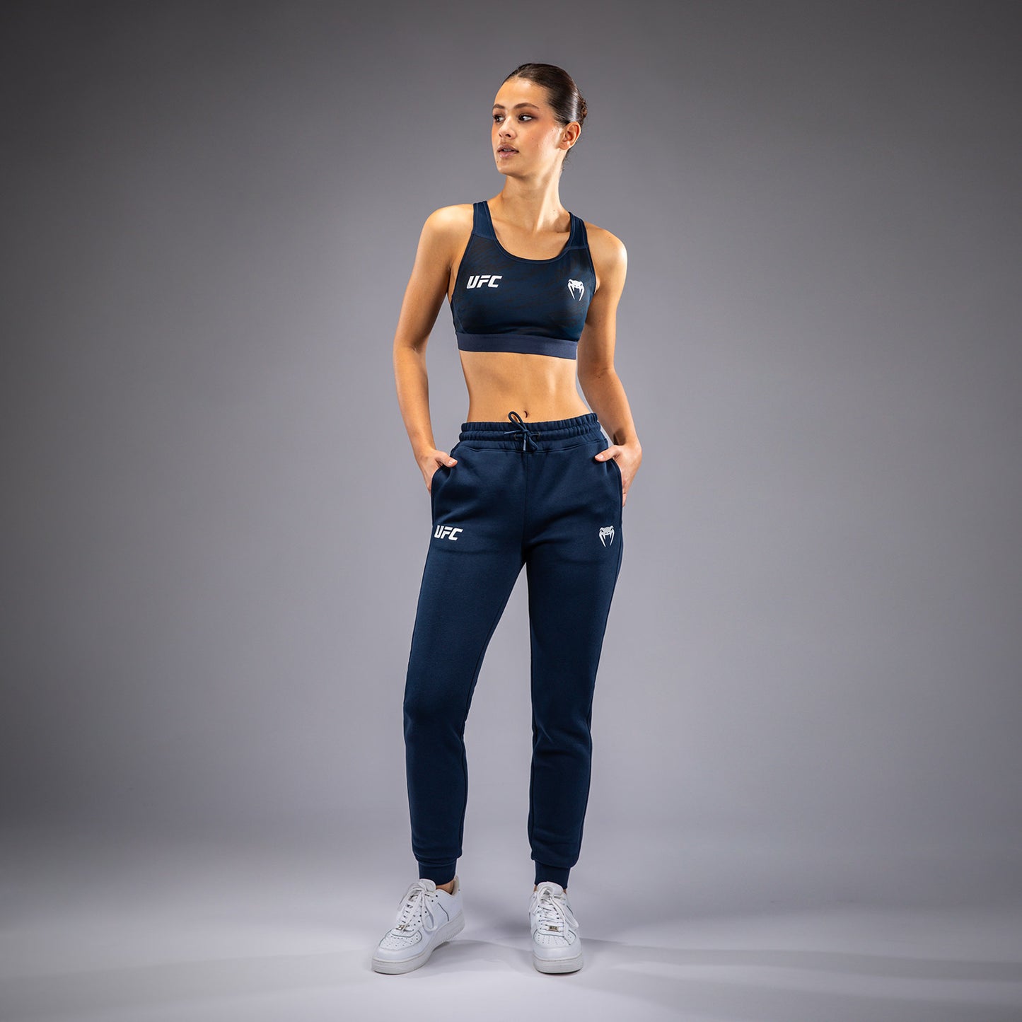 Pantalon en Coton pour Femmes UFC Fusion by Venum Fight Week - Bleu Océanique - product-type_Pantalons de jogging