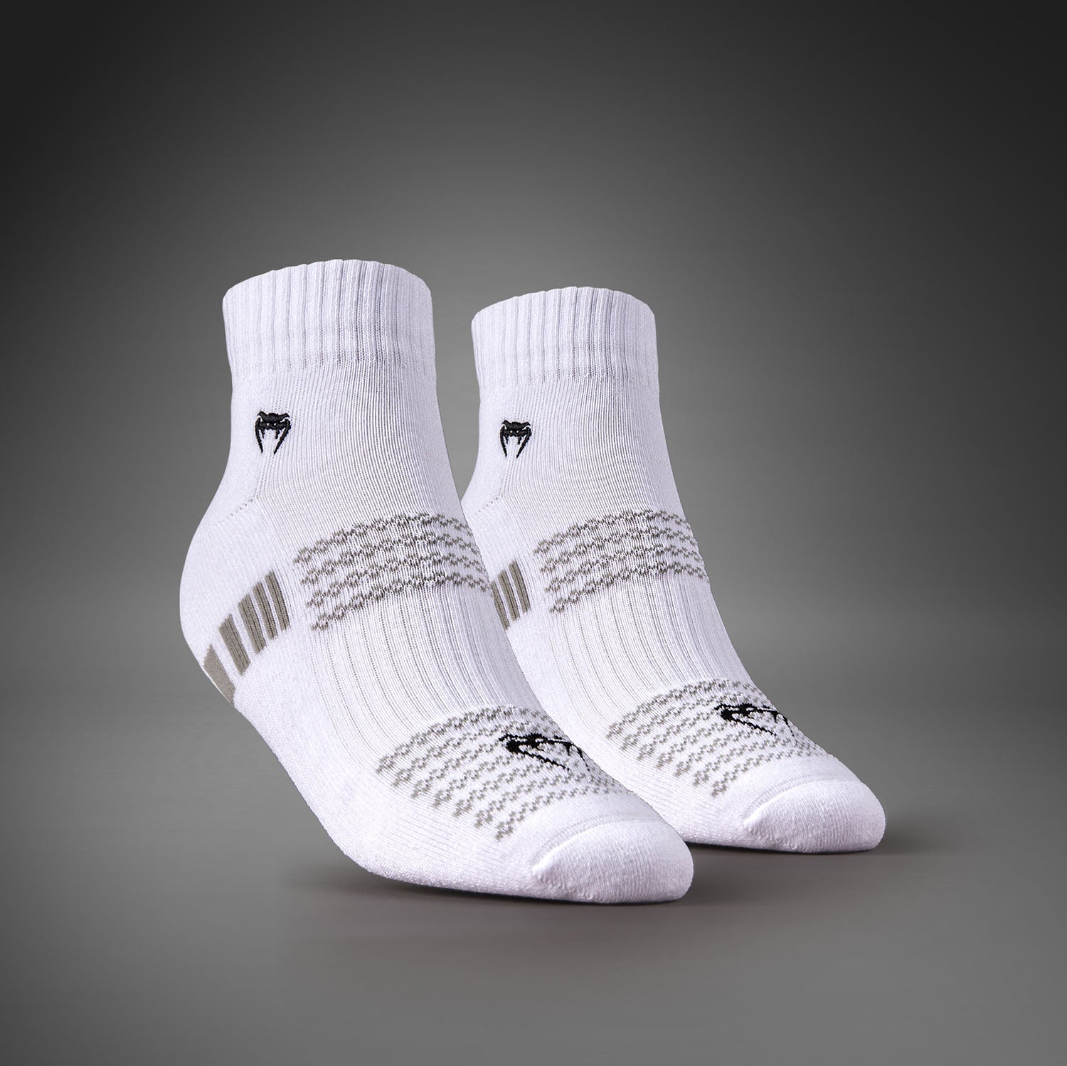 Pack de 3 Paires de Chaussettes Courtes Venum Vector - Blanc/Gris - product-type_Chaussettes