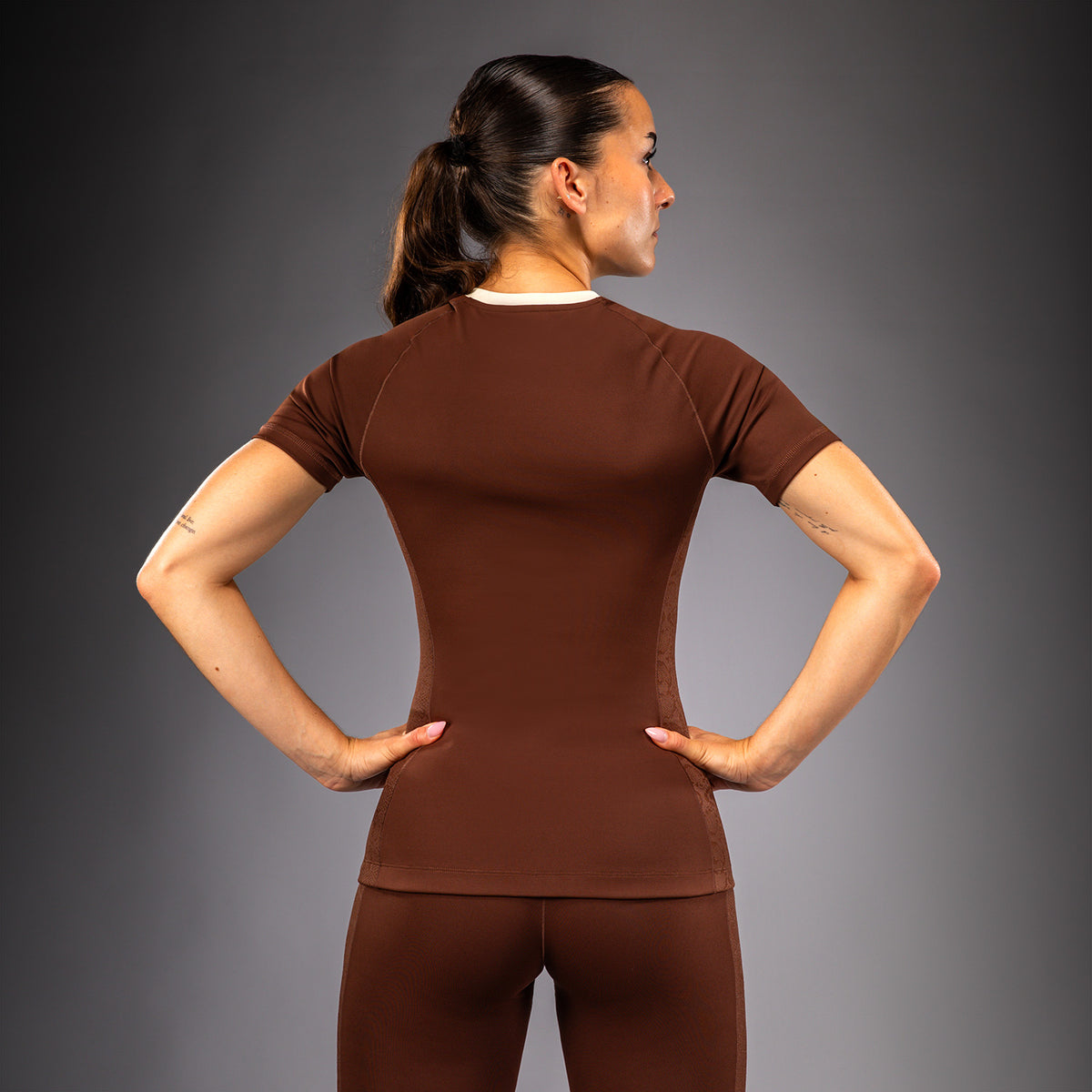 Rashguard manches courtes pour Femme Venum Viper - Marron - product-type_T-Shirts de Compression