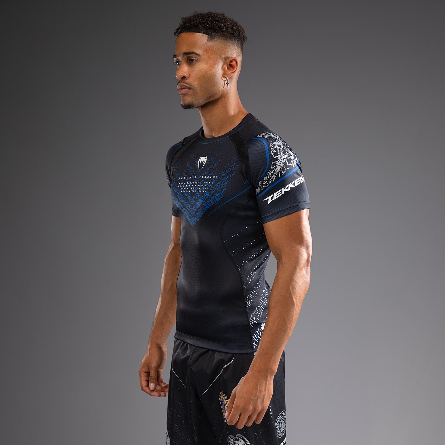 Rashguard Venum x TEKKEN 8 - Paul Phoenix - Noir/Bleu - product-type_T-Shirts de Compression