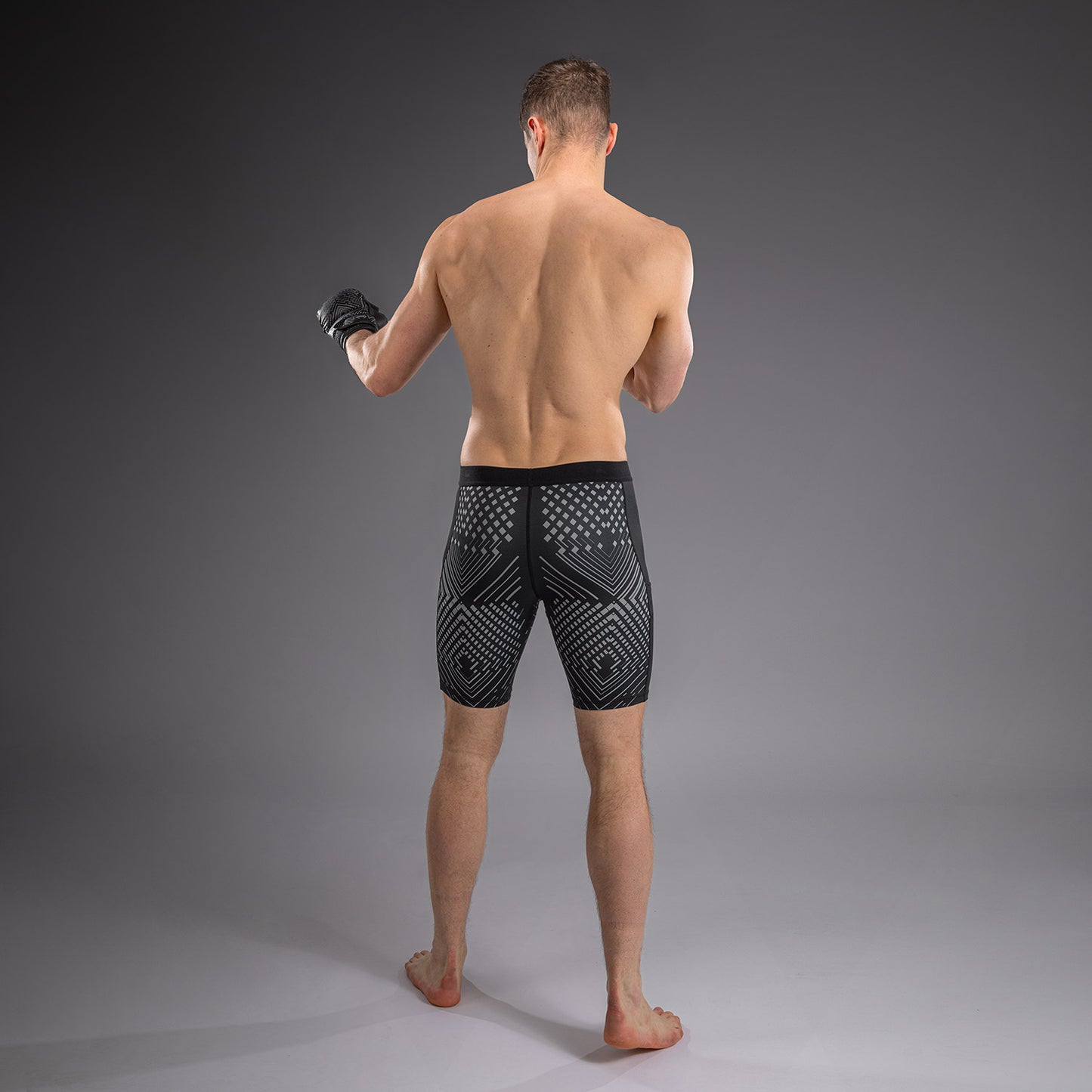 Short de Compression Venum Midnight Fury – Noir/Gris/Argent
