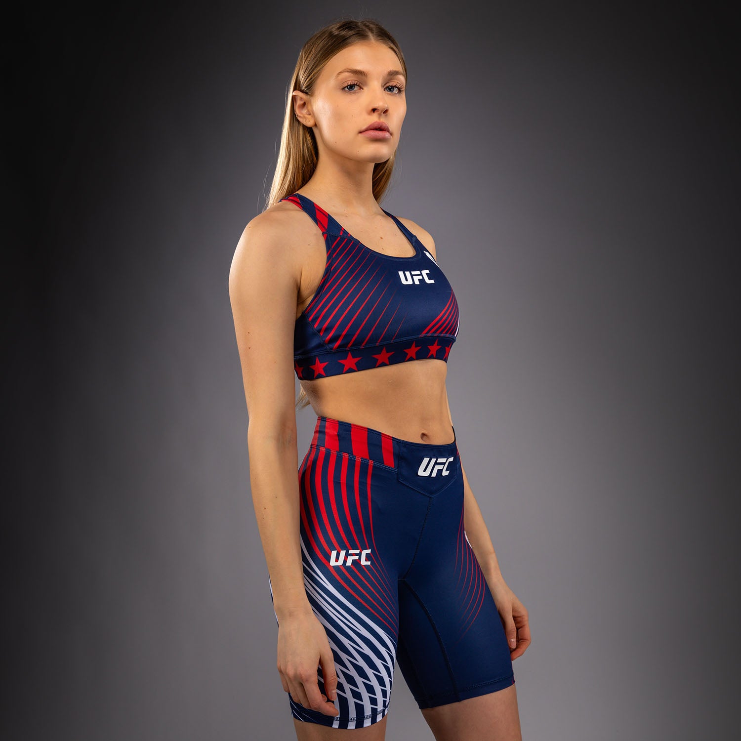 Official UFC Freedom 250 by Venum Authentic Fight Night Brassière de sport pour femme - Bleu - product-type_Brassières de sport