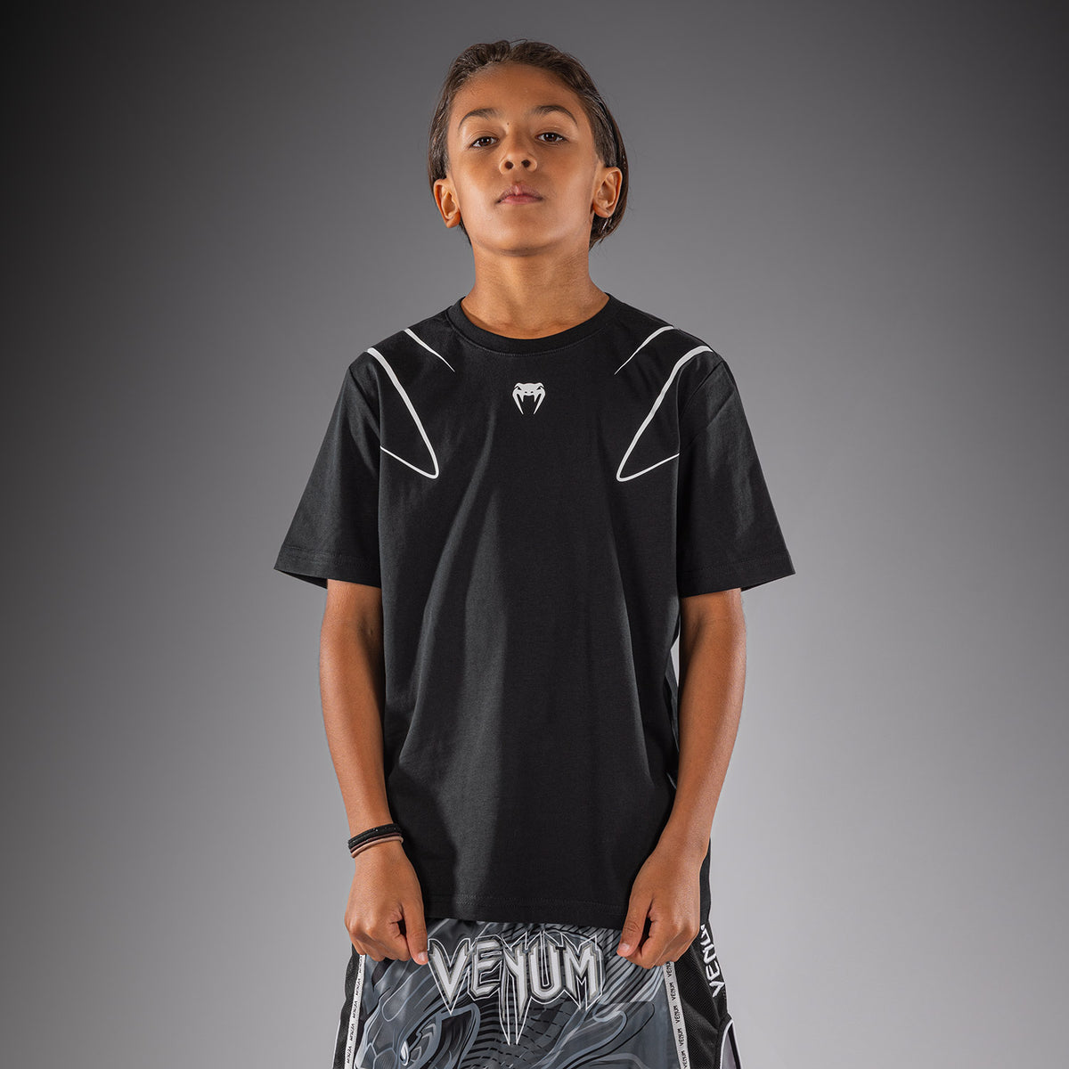 T-shirt Pour Enfant Venum Crimson Viper 2.0 - Noir/Gris