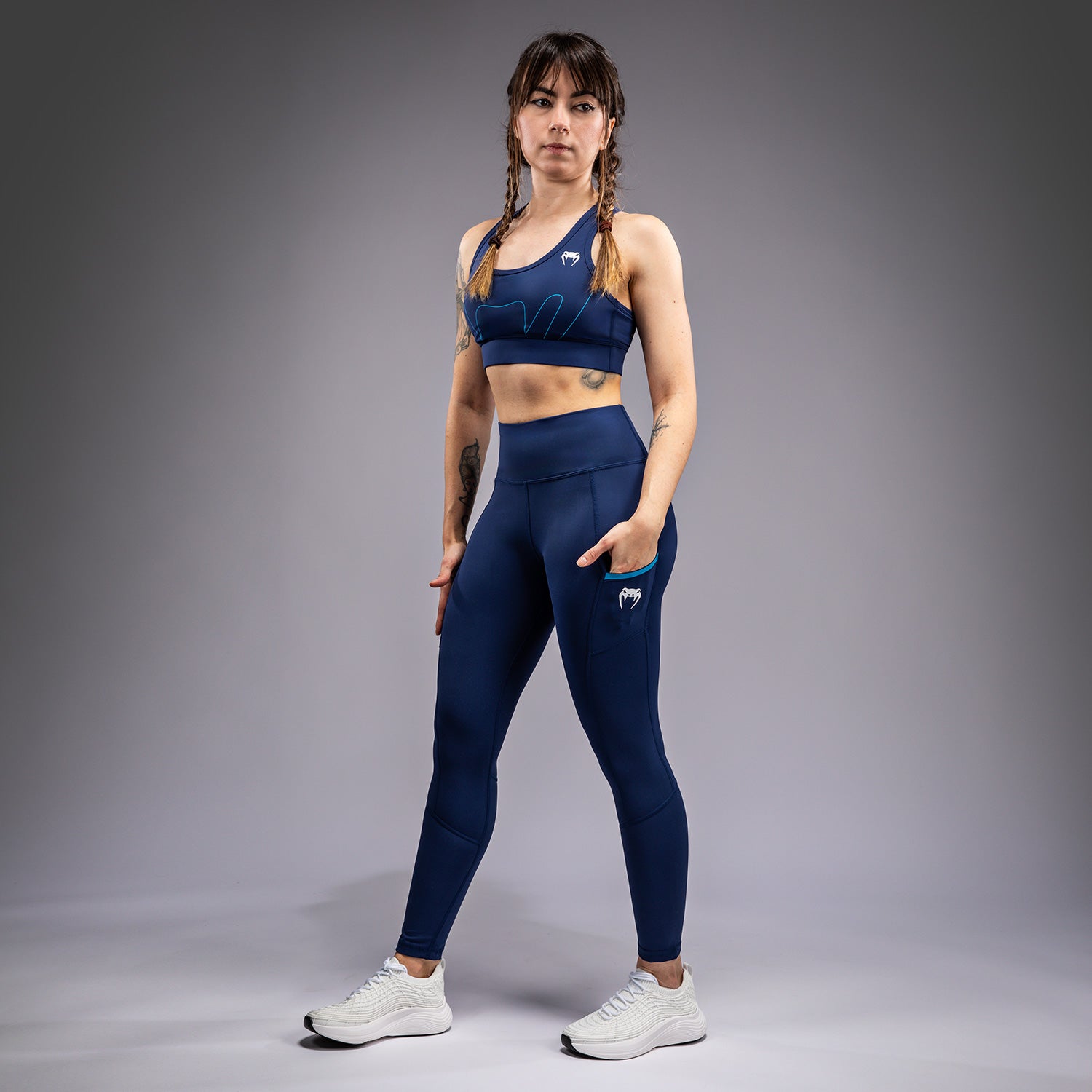 Legging 7/8 Venum x Top Rank Original pour Femmes - Bleu Marine - product-type_Leggings
