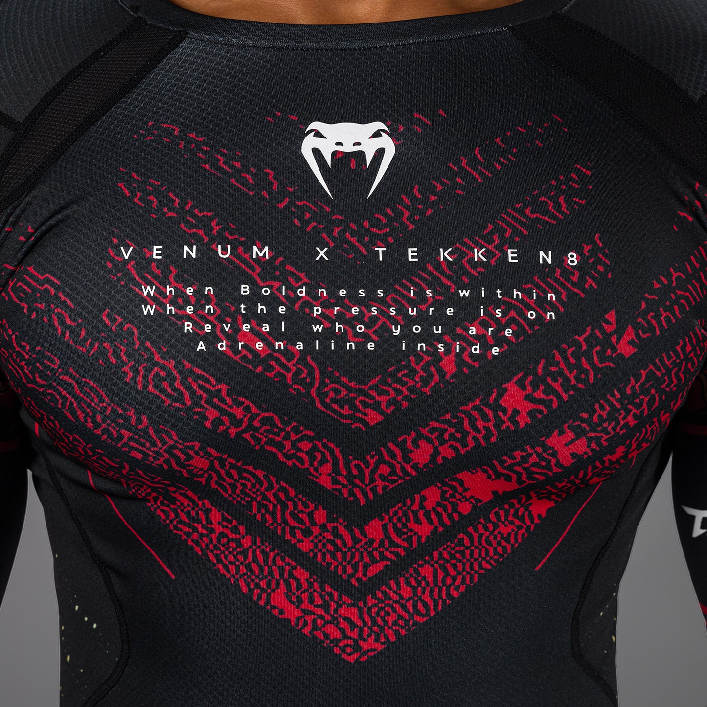 Rashguard Venum x TEKKEN 8 - Marshall Law - Noir/Rouge/Or - product-type_T-Shirts de Compression