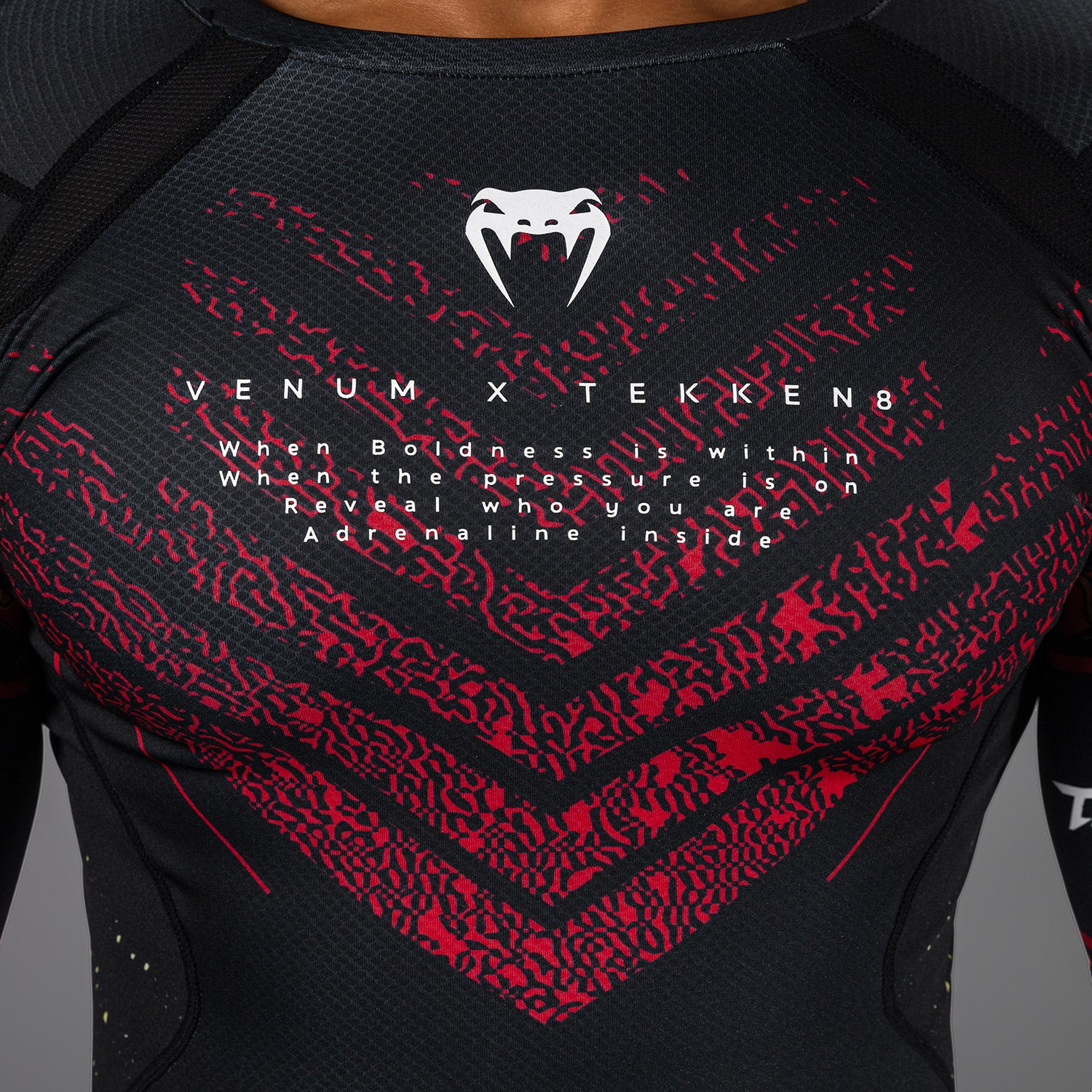 Rashguard Venum x TEKKEN 8 - Marshall Law - Noir/Rouge/Or - product-type_T-Shirts de Compression