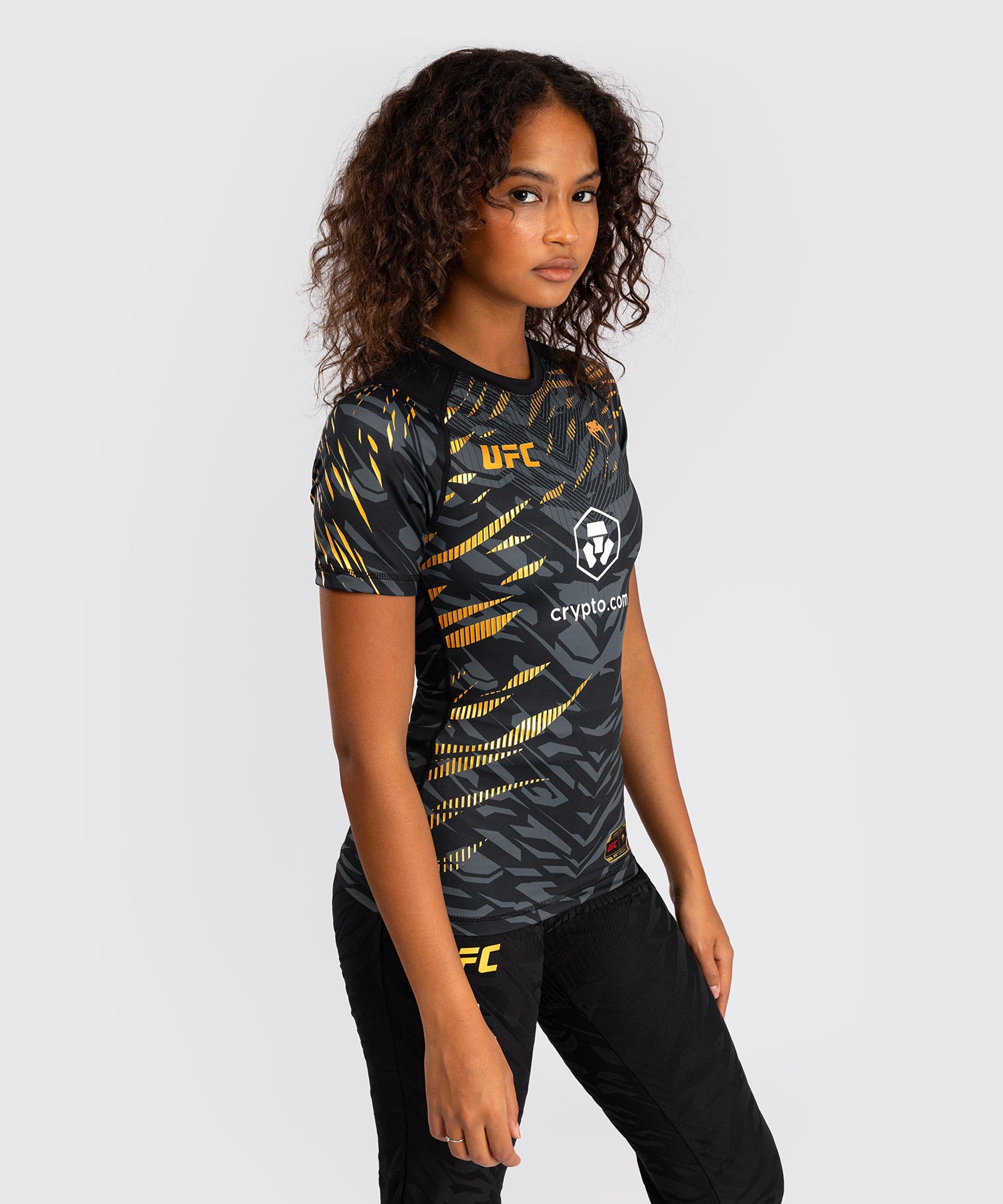 Rashguard Performance à Manches Courtes pour Femmes UFC Fusion by Venum Authentic Fight Night - Champion - product-type_T-Shirts de Compression