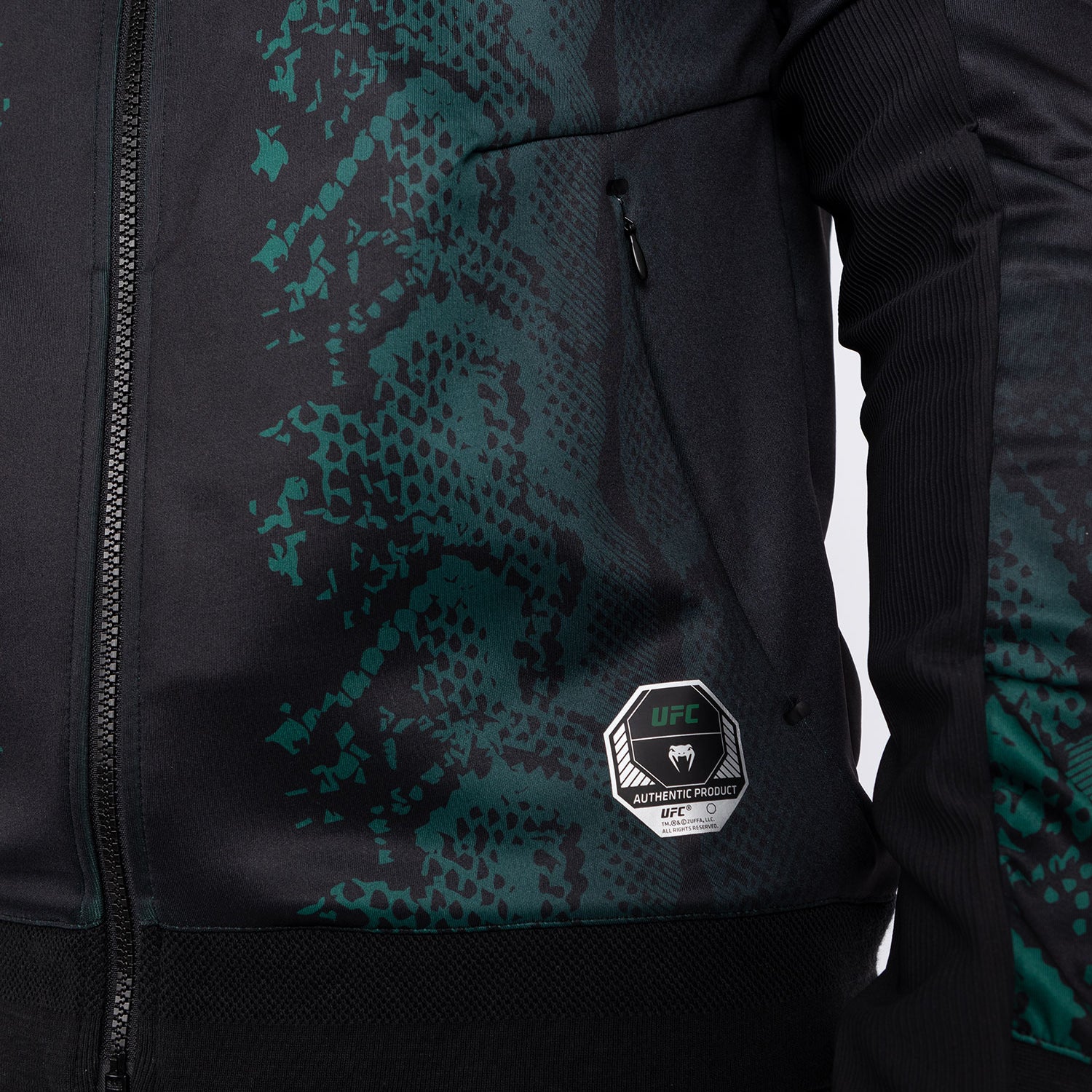 Veste à capuche pour Hommes UFC Adrenaline by Venum Authentic Fight Night - Emerald Edition - Vert/Noir - product-type_Vestes