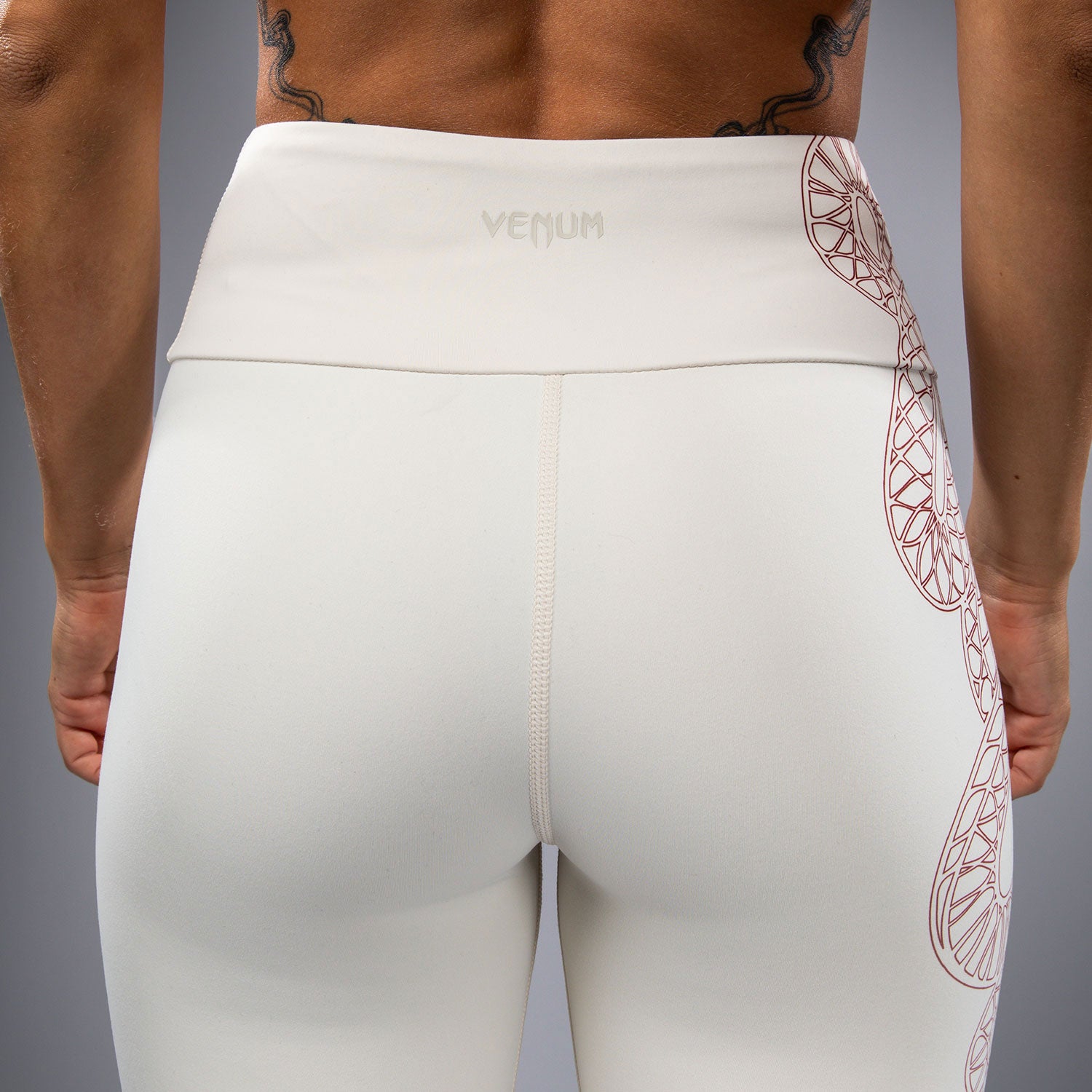 Legging Venum Serpenti – Ivoire/Bordeaux - product-type_Leggings