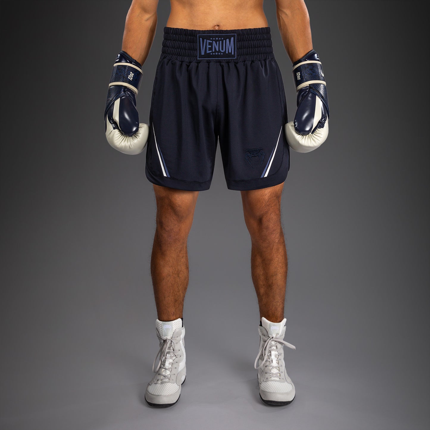 Short de Boxe Venum G-Core - Bleu Marine/Blanc