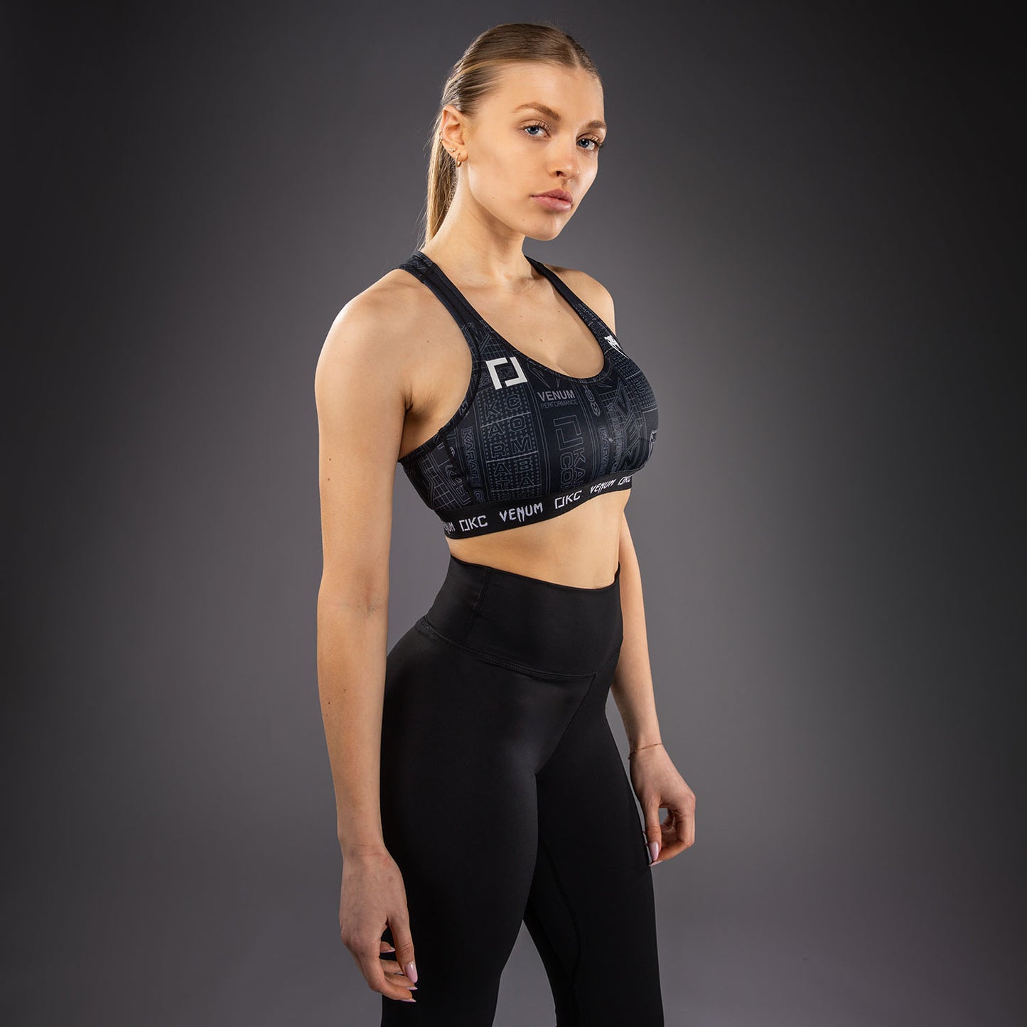 Brassière de Sport Karate Combat by Venum – Noir/Gris - product-type_Brassières de sport