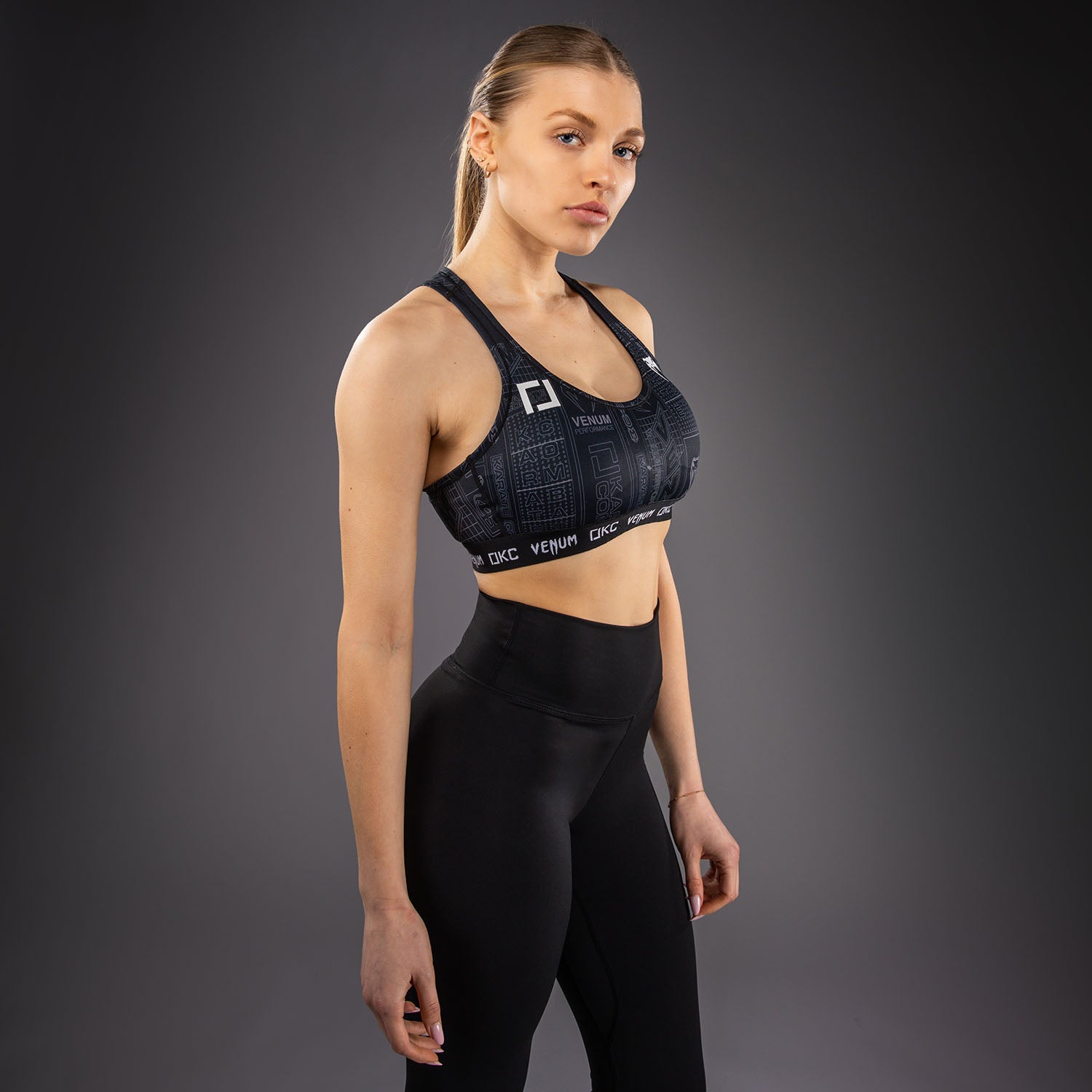 Brassière de Sport Karate Combat by Venum – Noir/Gris - product-type_Brassières de sport