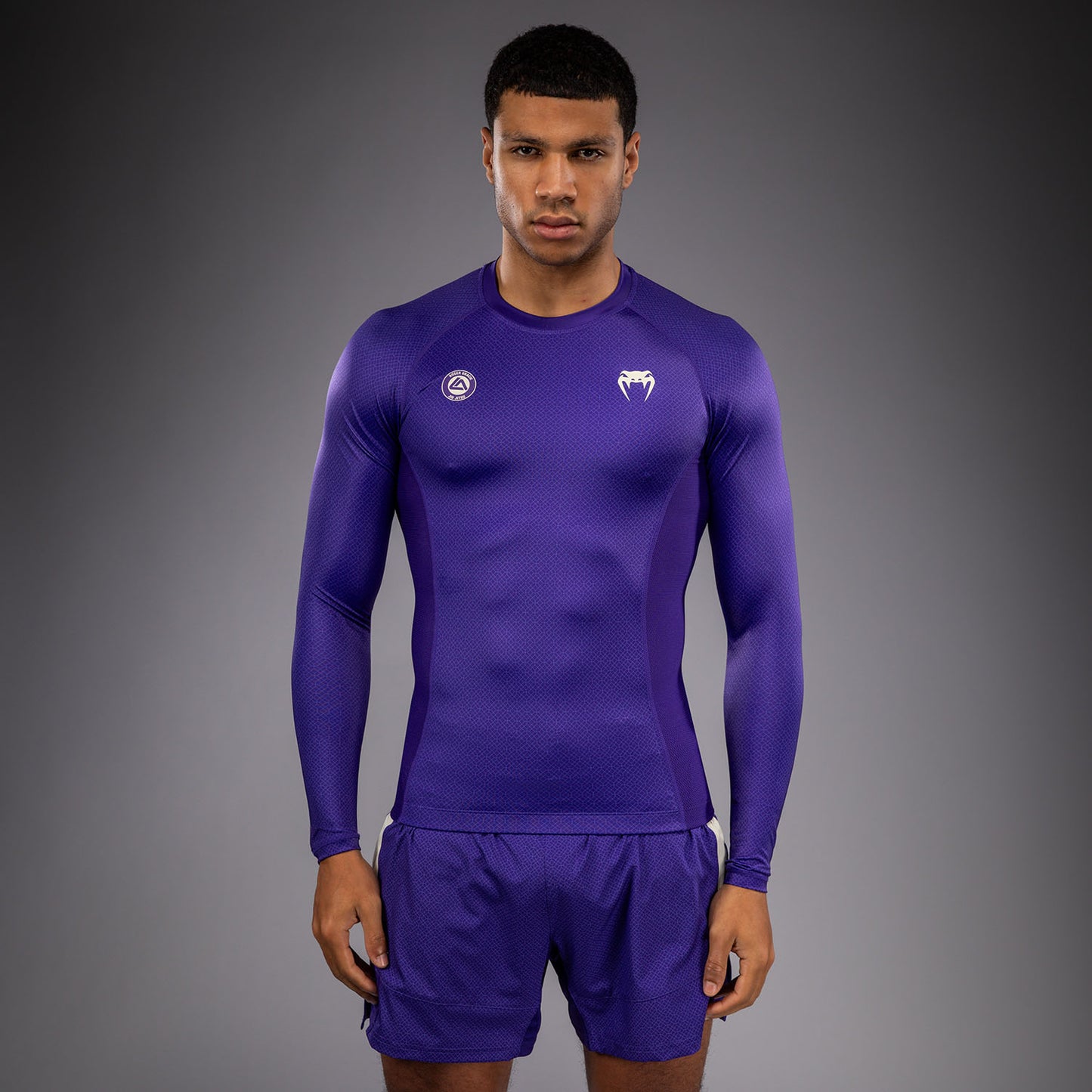 Rashguard à Manches Longues Venum x Roger Gracie Academy - Violet - product-type_T-Shirts de Compression