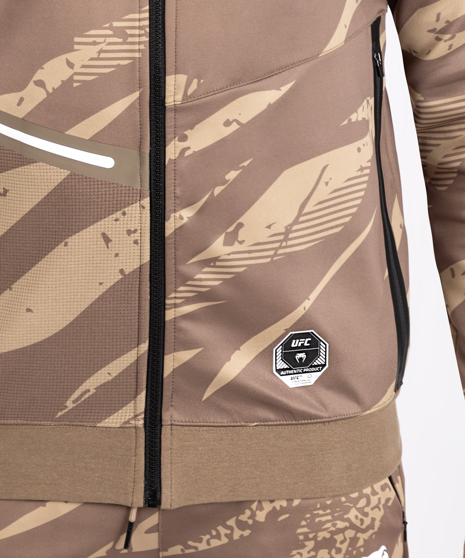 Veste À Capuche Zippé pour Hommes UFC Adrenaline by Venum Fight Week - Desert Camo - product-type_Vestes