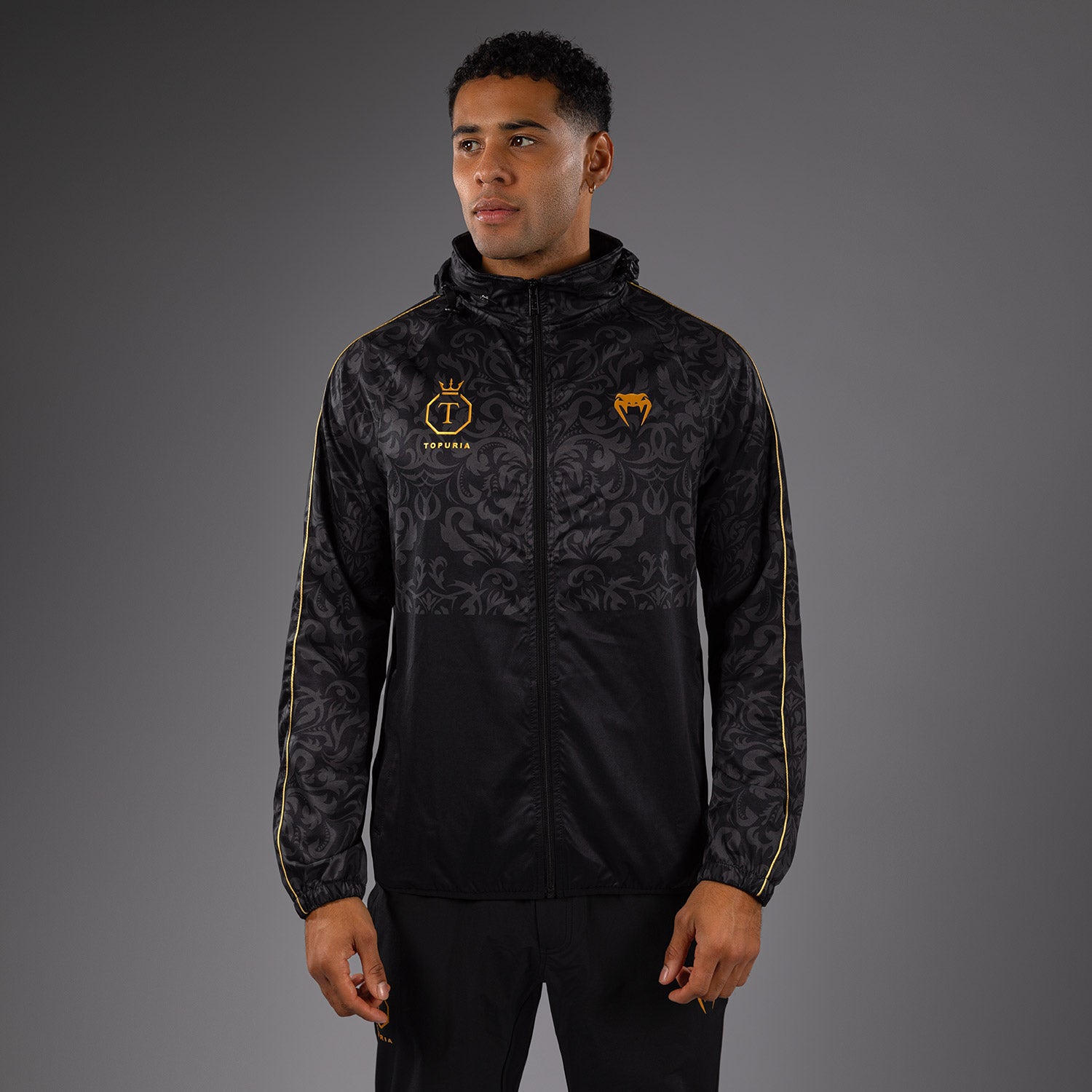 Veste de Survêtement Unmatched Edition Venum x Topuria - Noir/Doré - product-type_Vestes