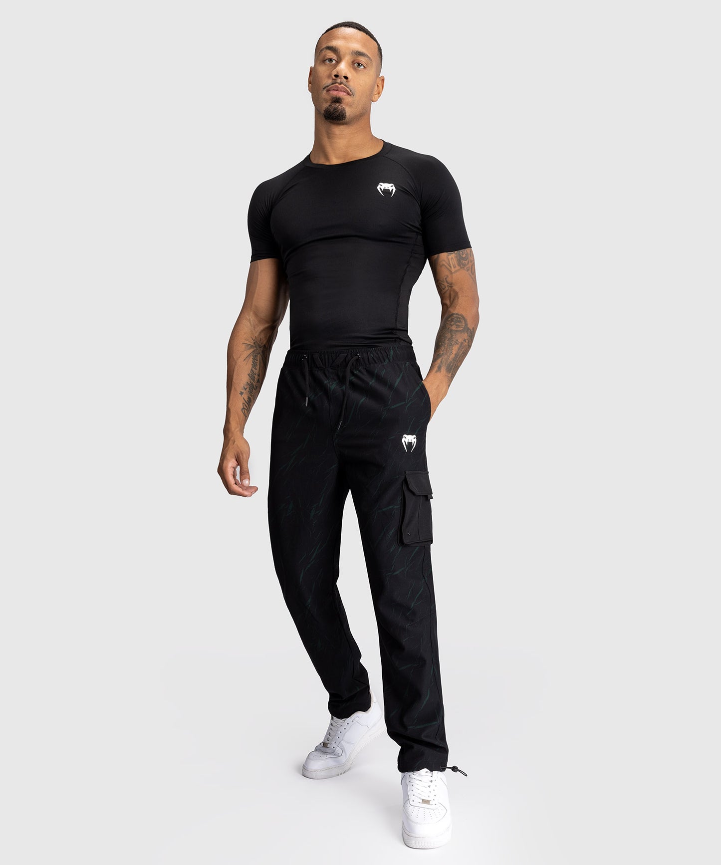 Jogging pour Hommes Venum Trooper - Noir/Vert - product-type_Pantalons de jogging