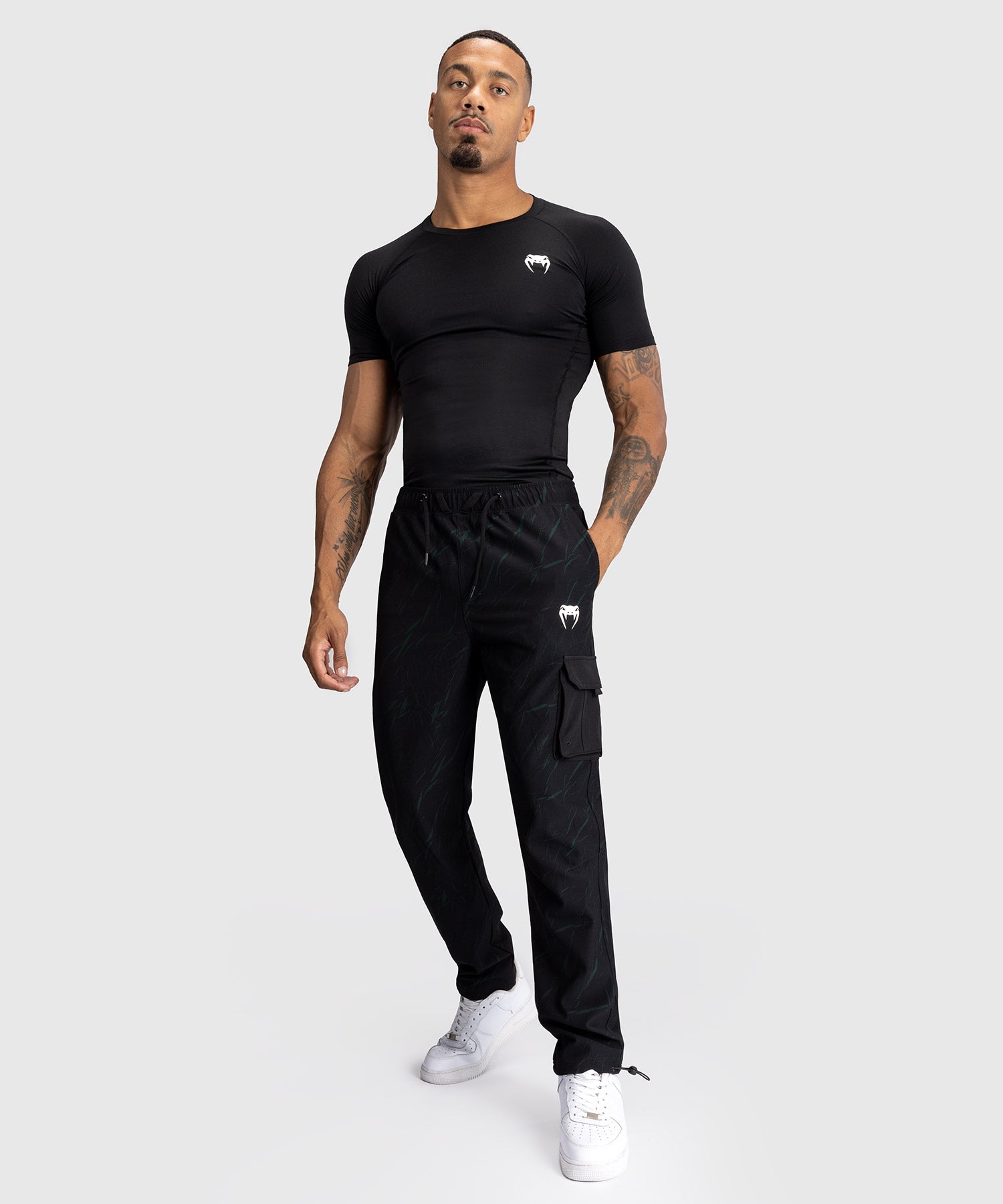 Jogging pour Hommes Venum Trooper - Noir/Vert - product-type_Pantalons de jogging