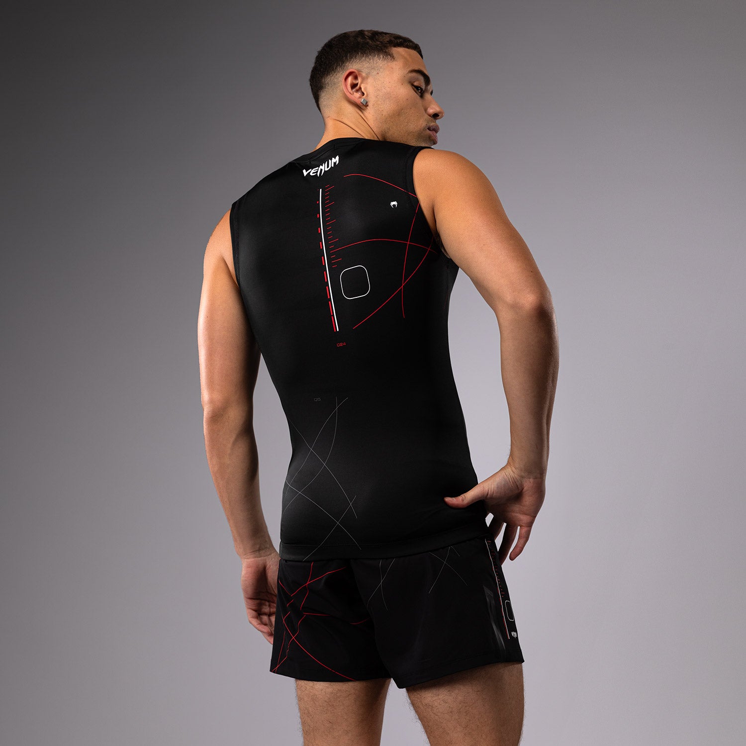 Rashguard Sans Manches Venum Tactical XT- Noir/Rouge Feu - product-type_T-Shirts de Compression