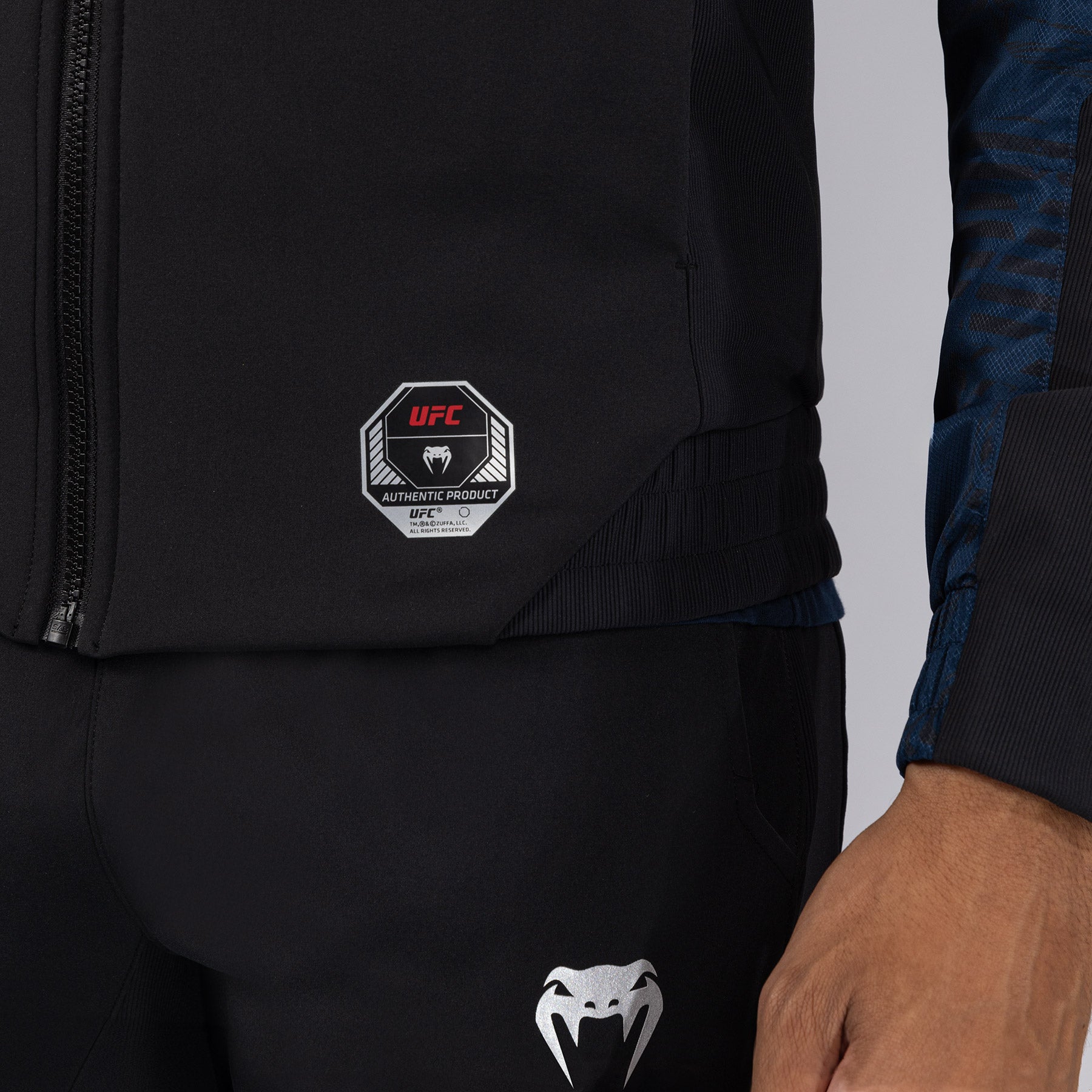 Veste à Capuche Zippé pour Hommes UFC Fusion by Venum Fight Week - Bleu Océanique - product-type_Vestes