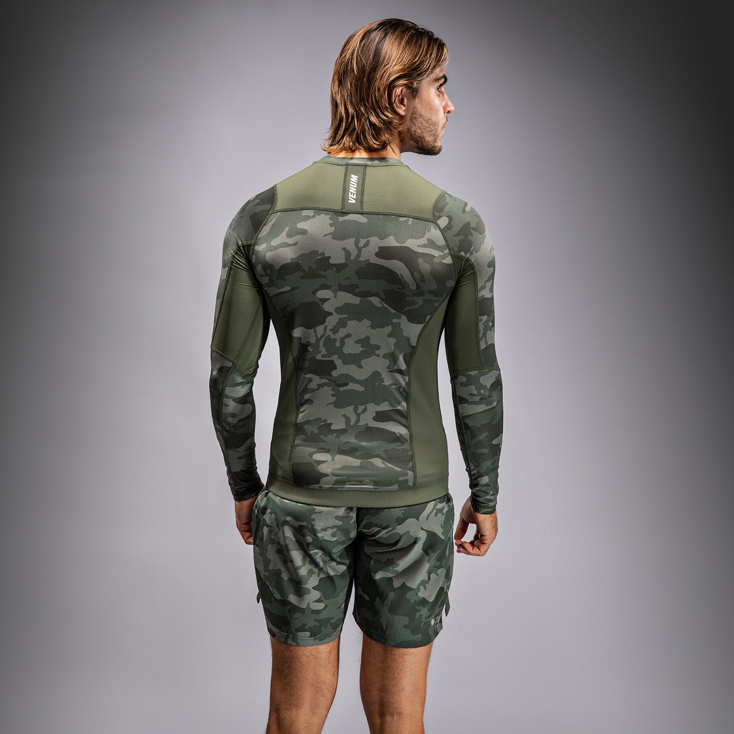 Rashguard à Manches Longues Venum G-Fit Air pour Hommes - Camo Militaire - product-type_T-Shirts de Compression