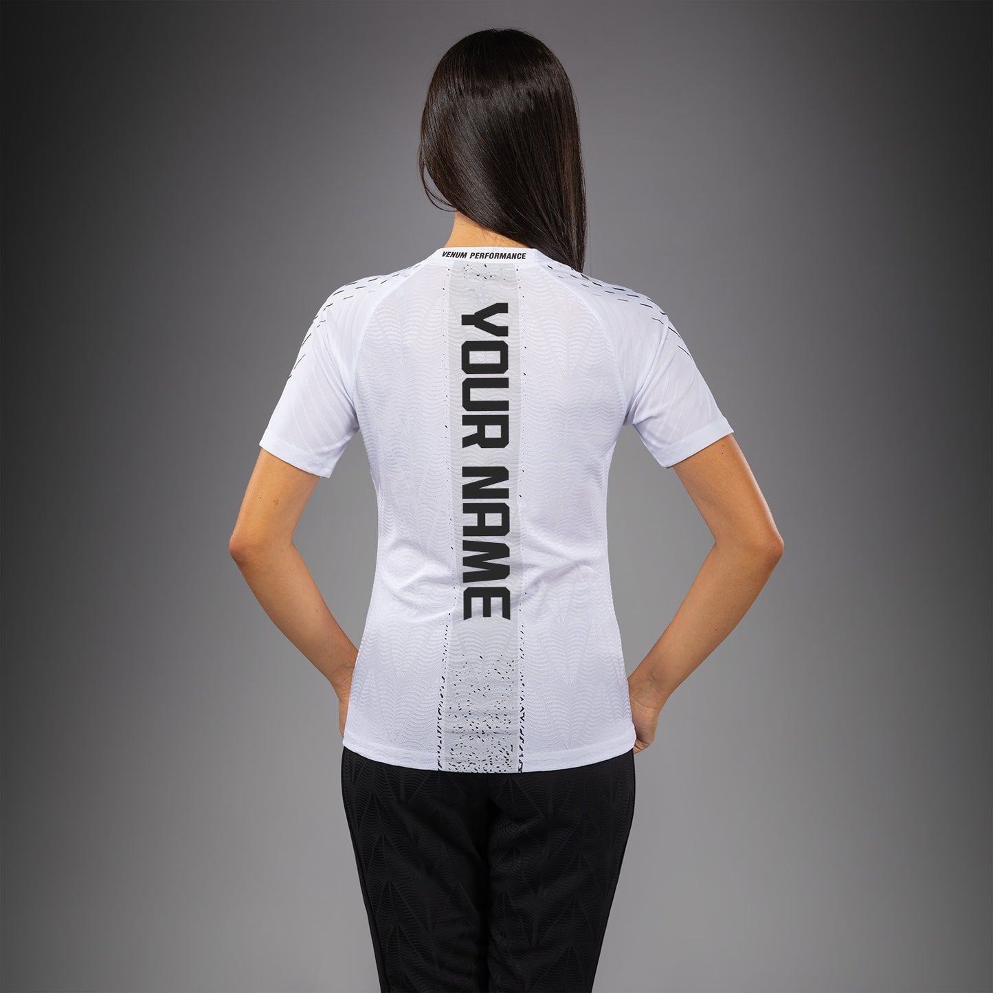 Maillot Officiel Walkout Femme Personnalisé UFC Zenith by Venum Authentic Fight Night - Blanc