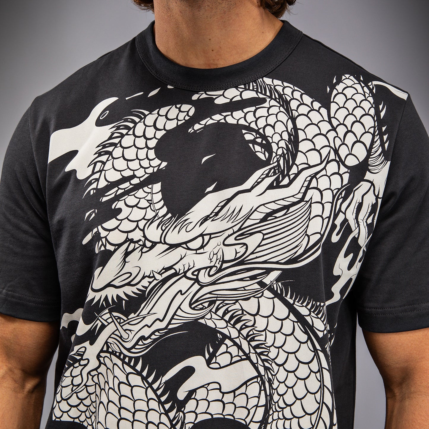 T-shirt Venum Dragon’s Flight - Gris Charbon/Blanc Crème - product-type_T-Shirts