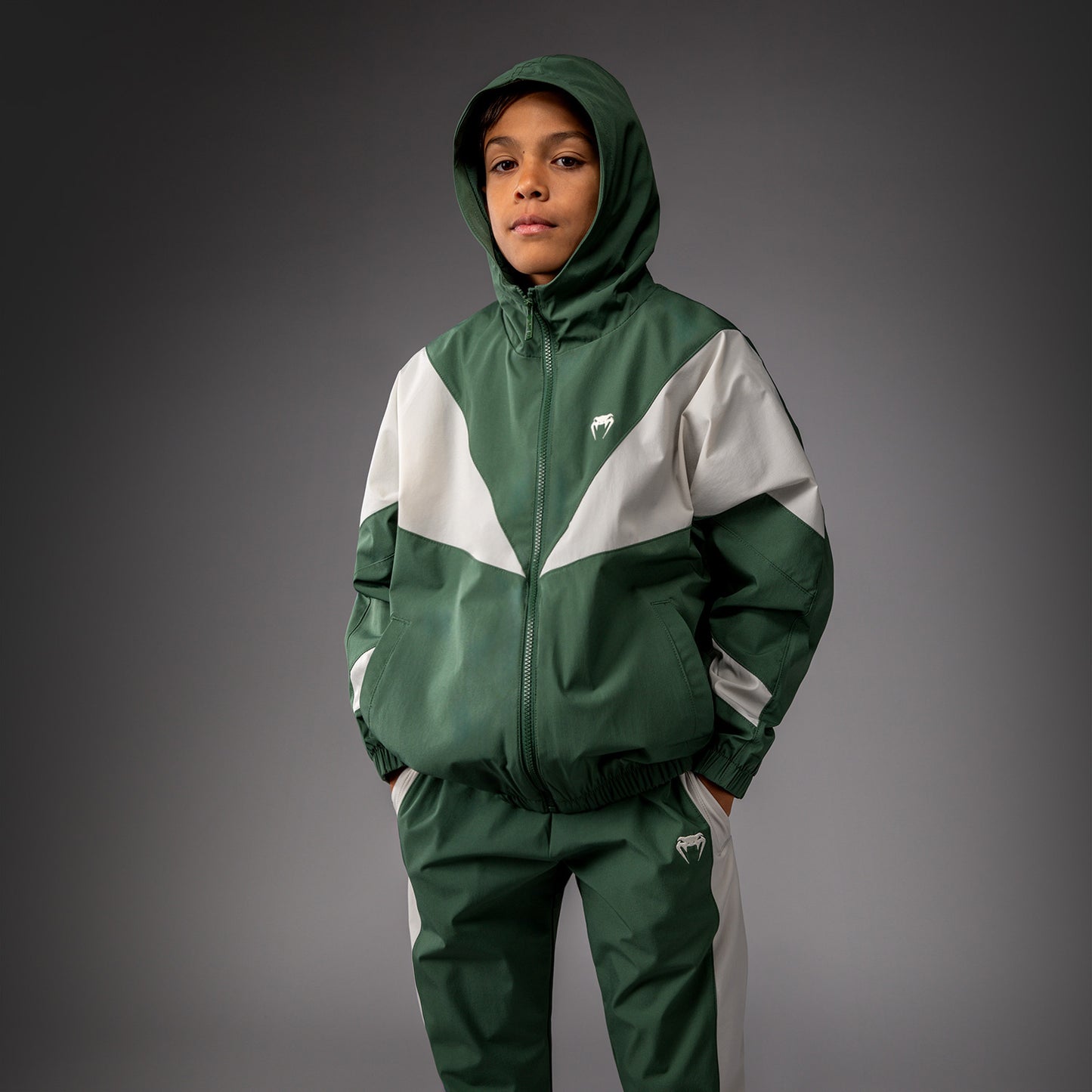Veste Venum pour Enfant Venum Vectra – Vert Forêt/ Blanc Cassé - product-type_Vestes